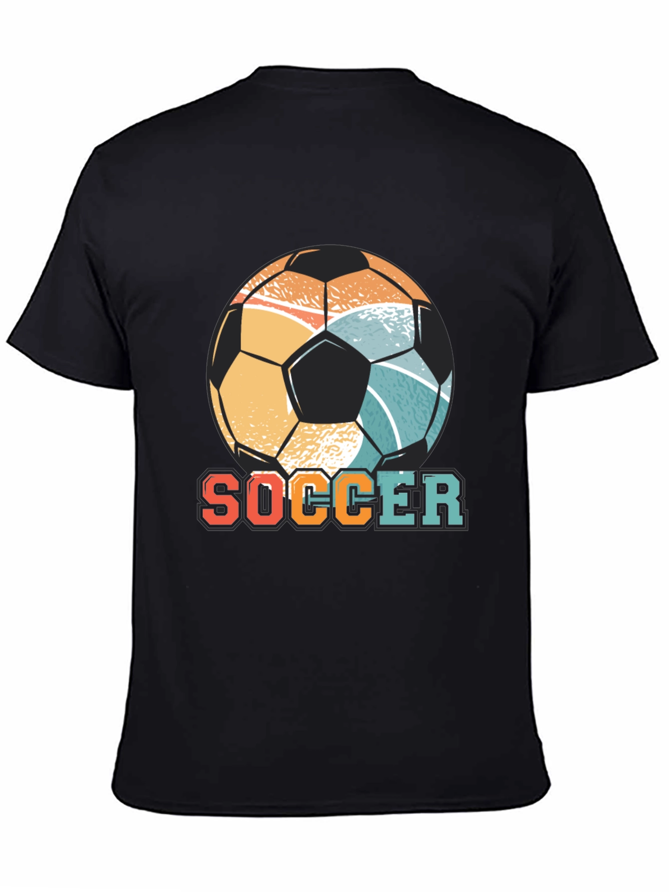 Retro Soccer Ball Graphic Tee - Stylish & Comfy