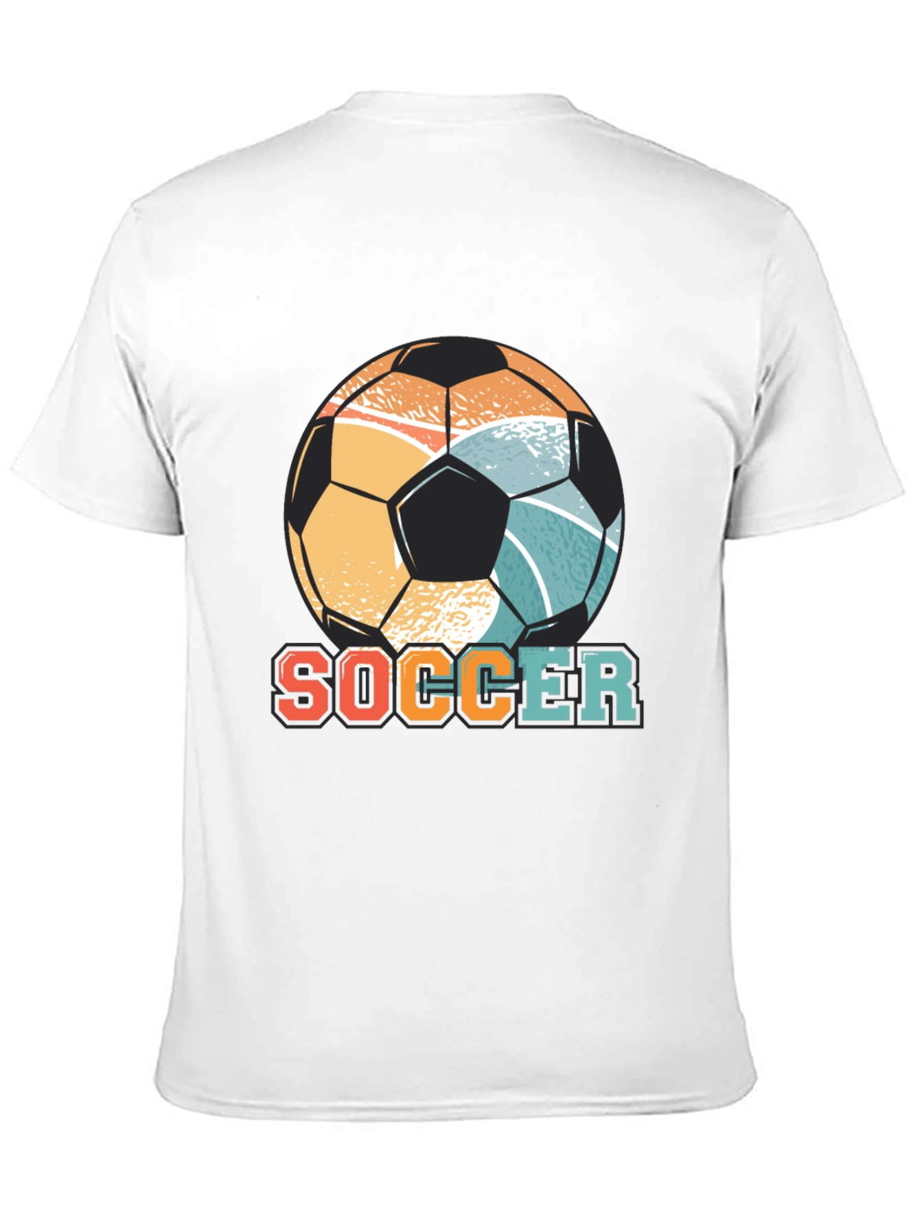 Retro Soccer Ball Graphic Tee - Stylish & Comfy