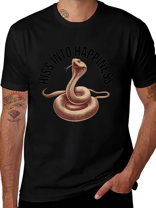 Hiss Into Happiness Snake Graphic Tee