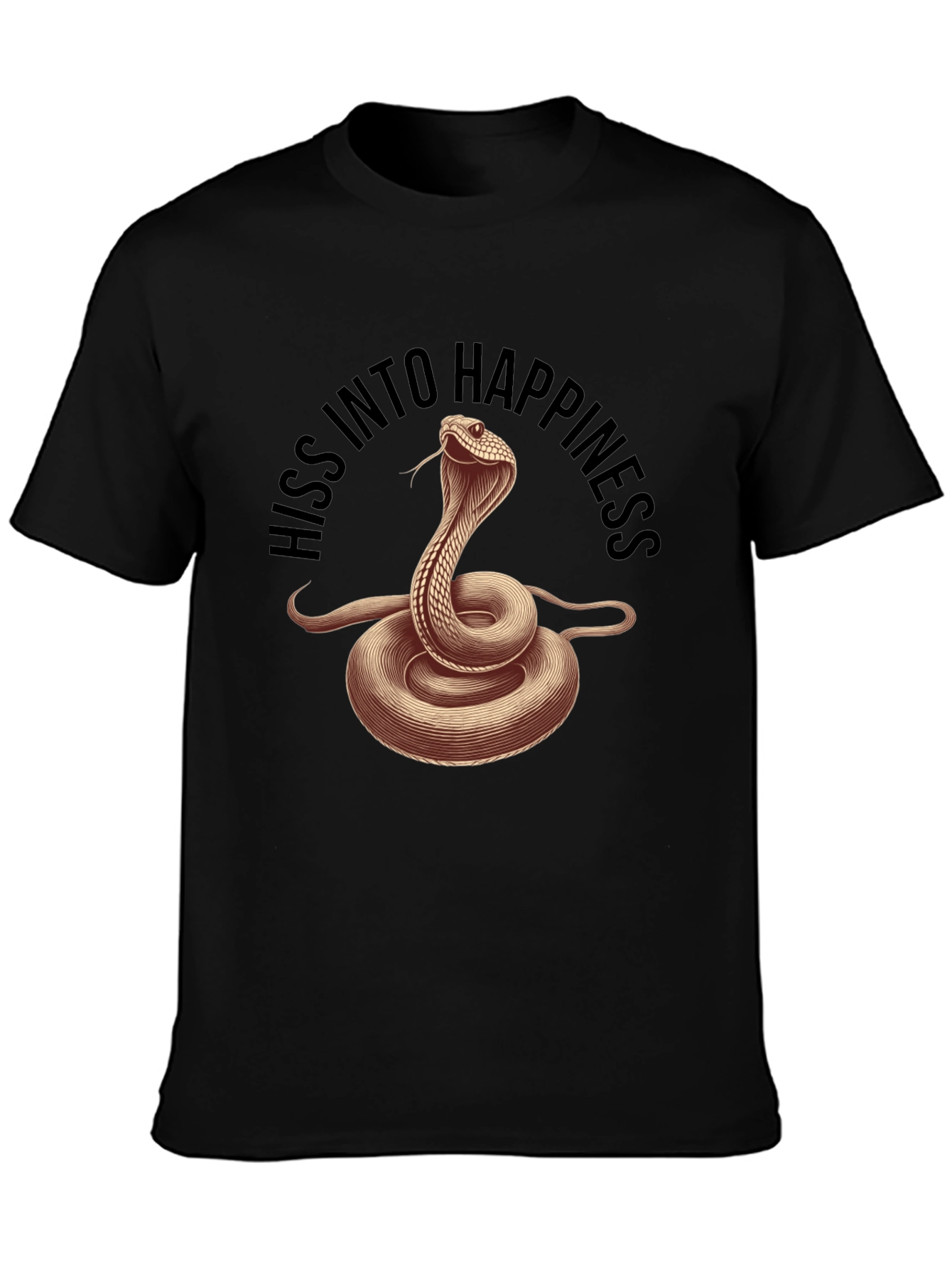 Hiss Into Happiness Snake Graphic Tee