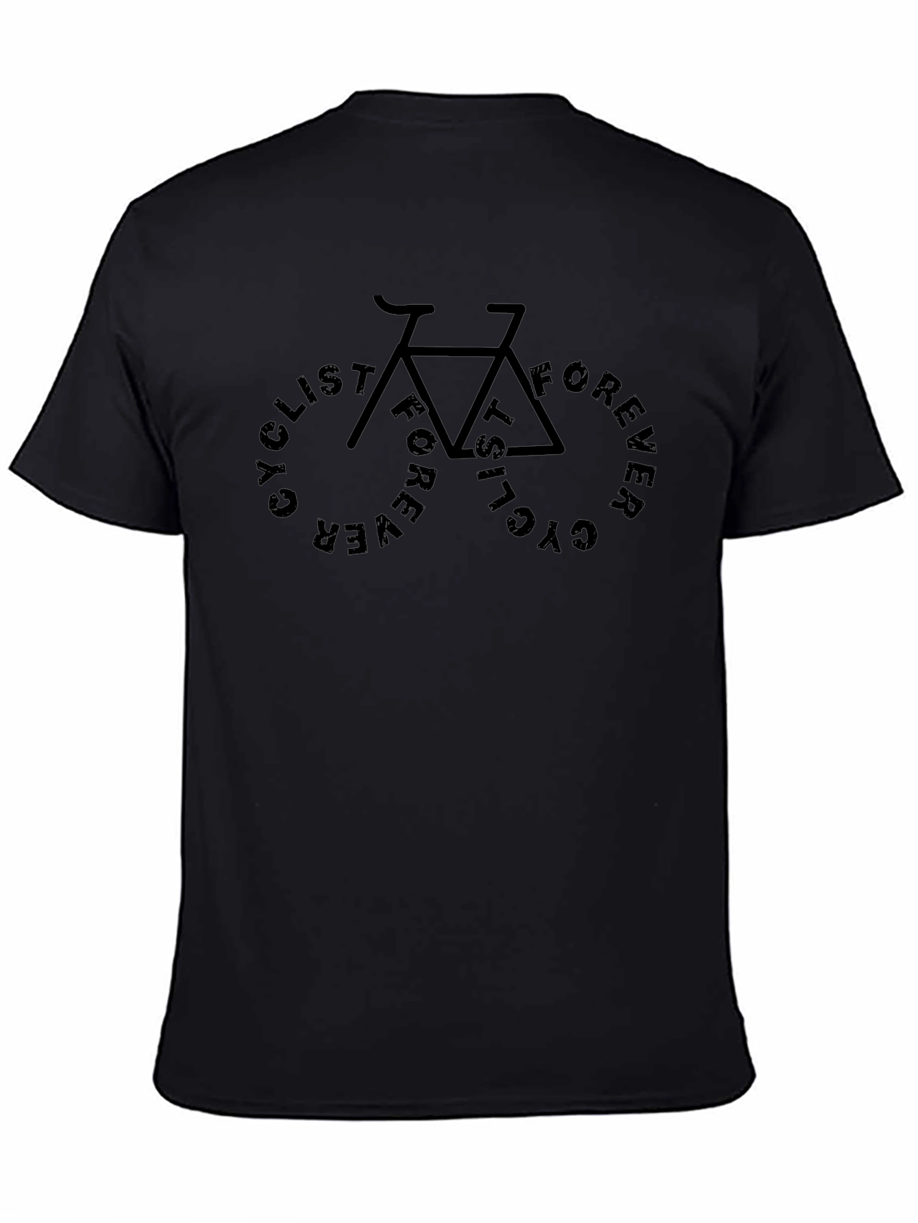 Cyclist Forever Graphic Tee - Black