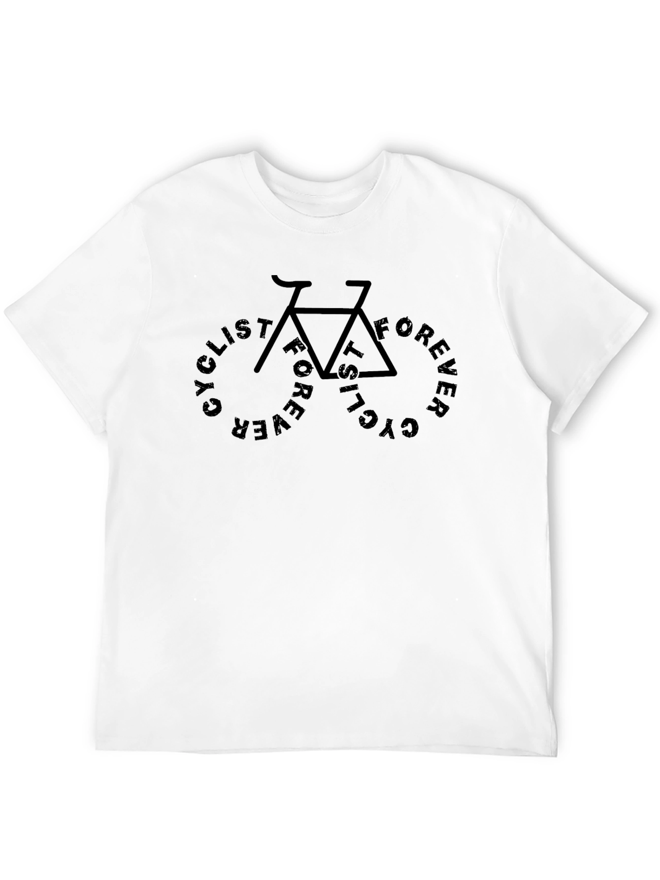 Cyclist Forever Graphic Tee - Black