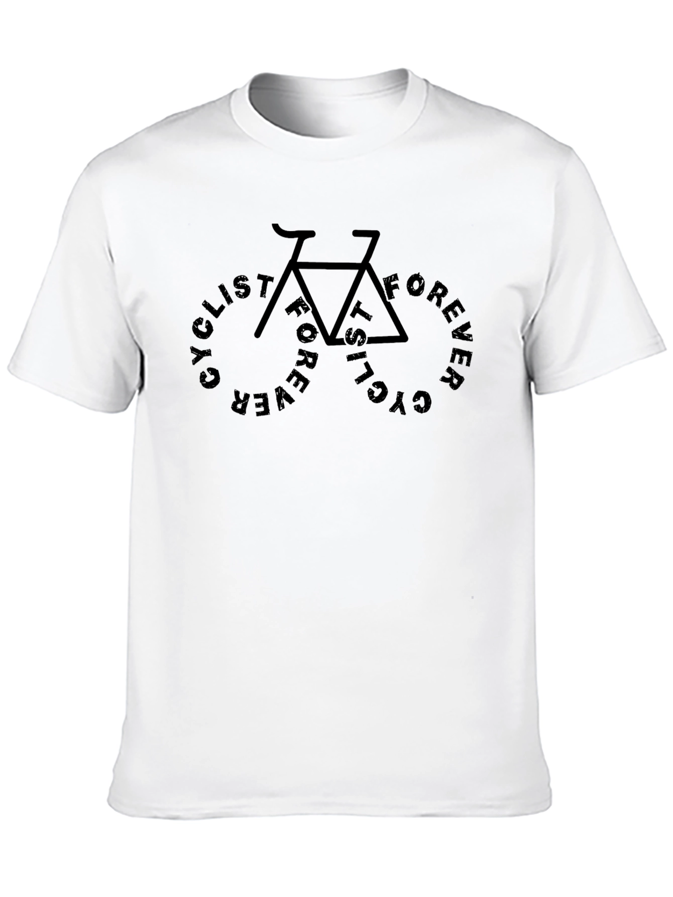Cyclist Forever Graphic Tee - Black