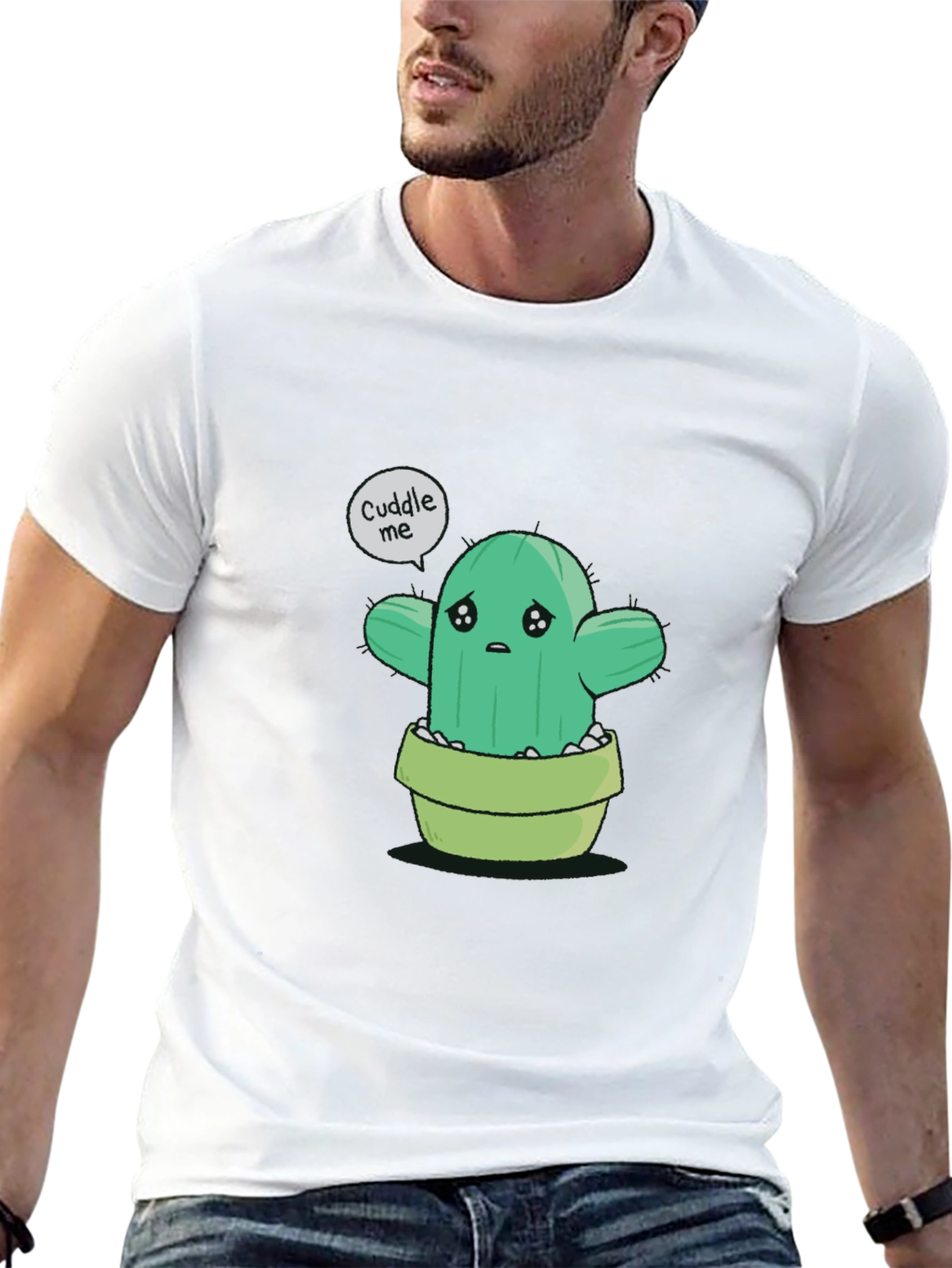 Cuddle Me Cactus T-Shirt - Soft Cotton Tee