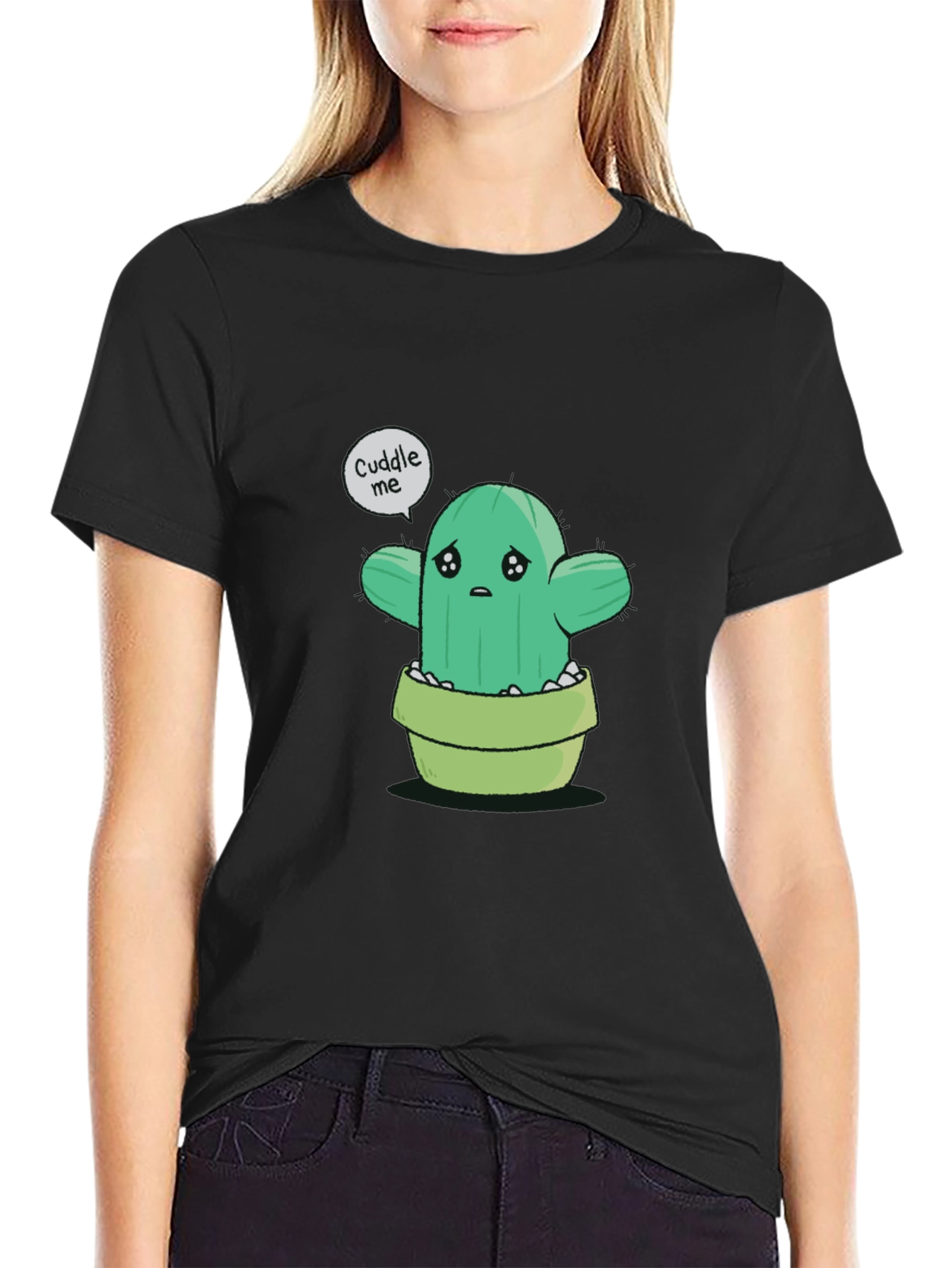 Cuddle Me Cactus T-Shirt - Soft Cotton Tee