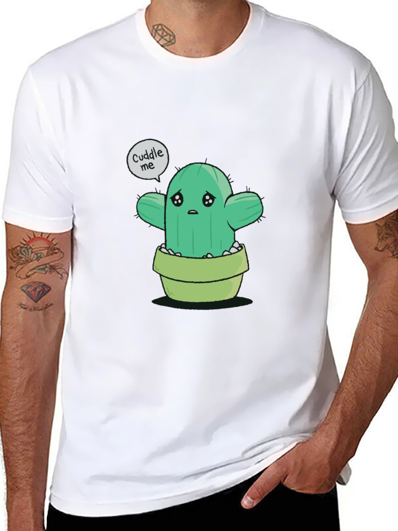 Cuddle Me Cactus T-Shirt - Soft Cotton Tee