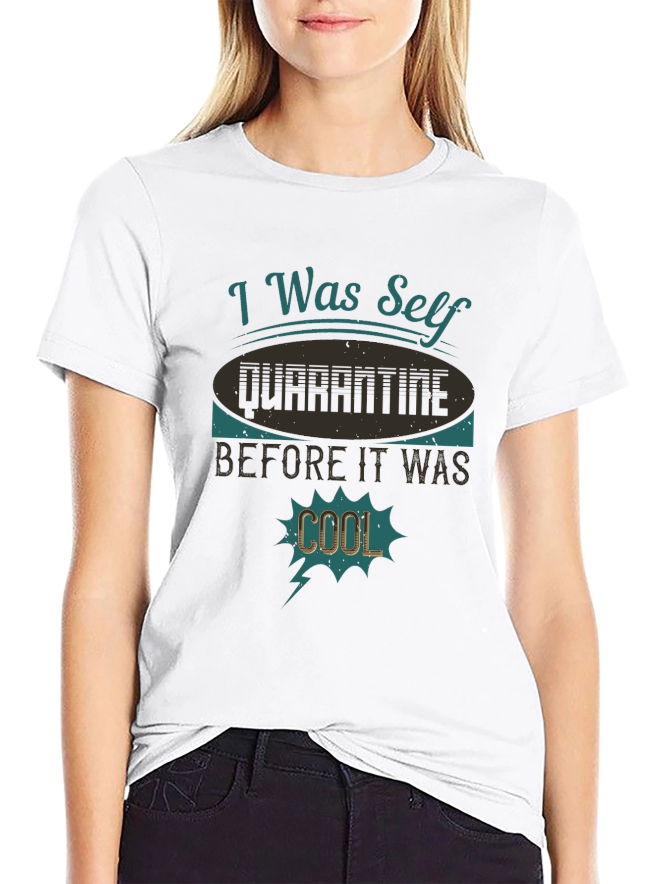 Self Quarantine Funny Graphic Tee