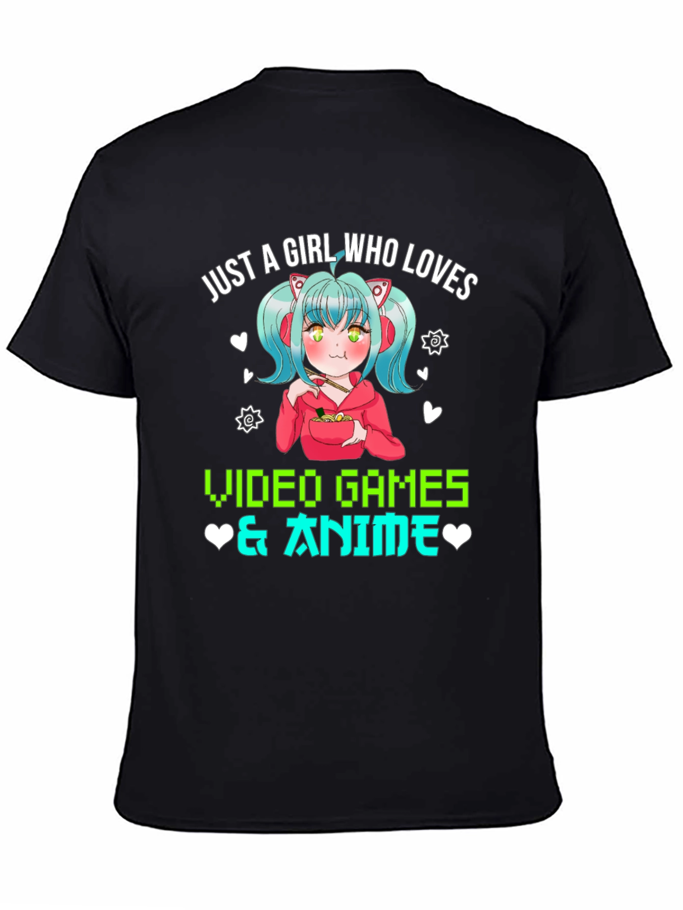 Anime & Video Game Girl Graphic Tee