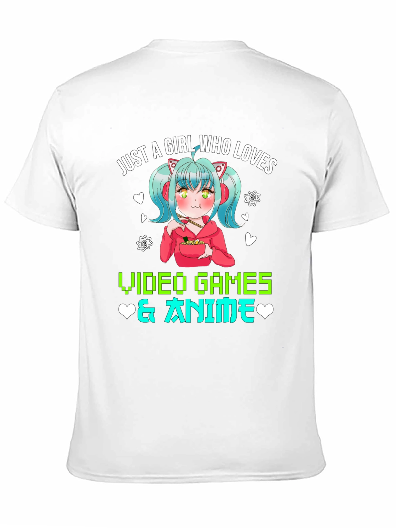 Anime & Video Game Girl Graphic Tee