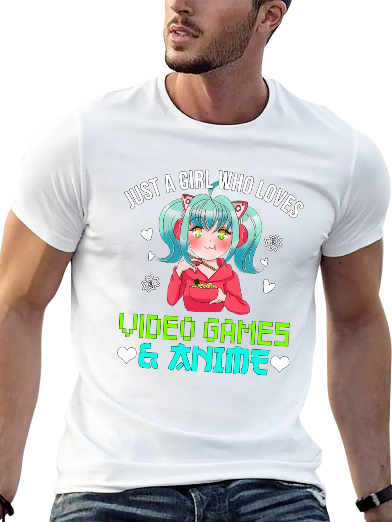 Anime & Video Game Girl Graphic Tee