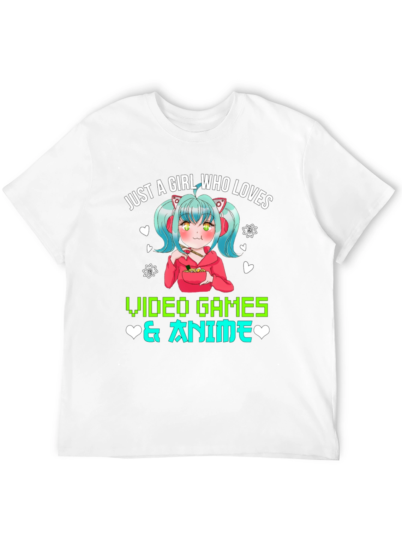 Anime & Video Game Girl Graphic Tee