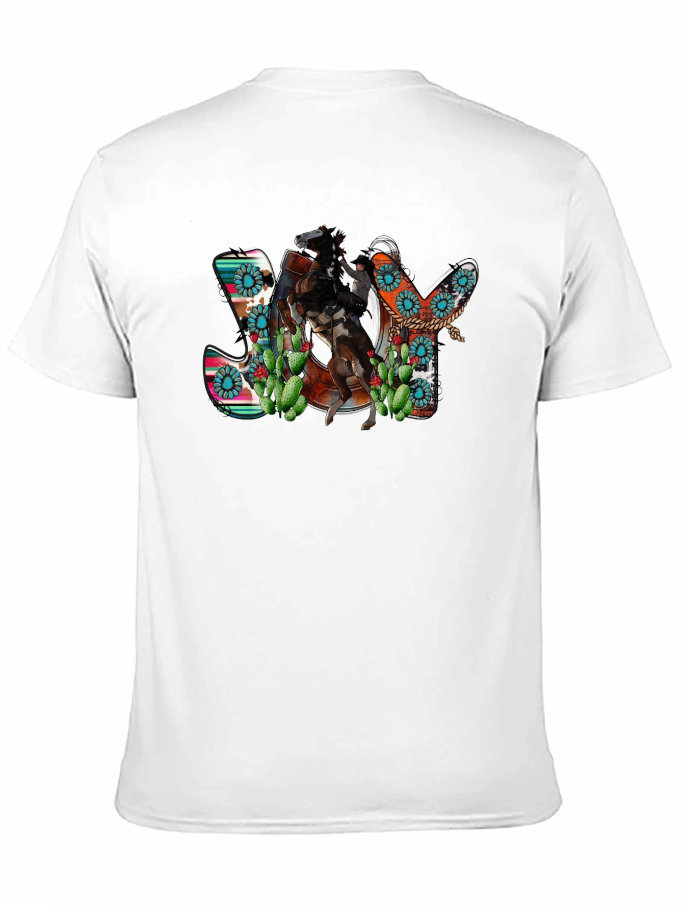 Western JOY Horse & Cactus Graphic Tee