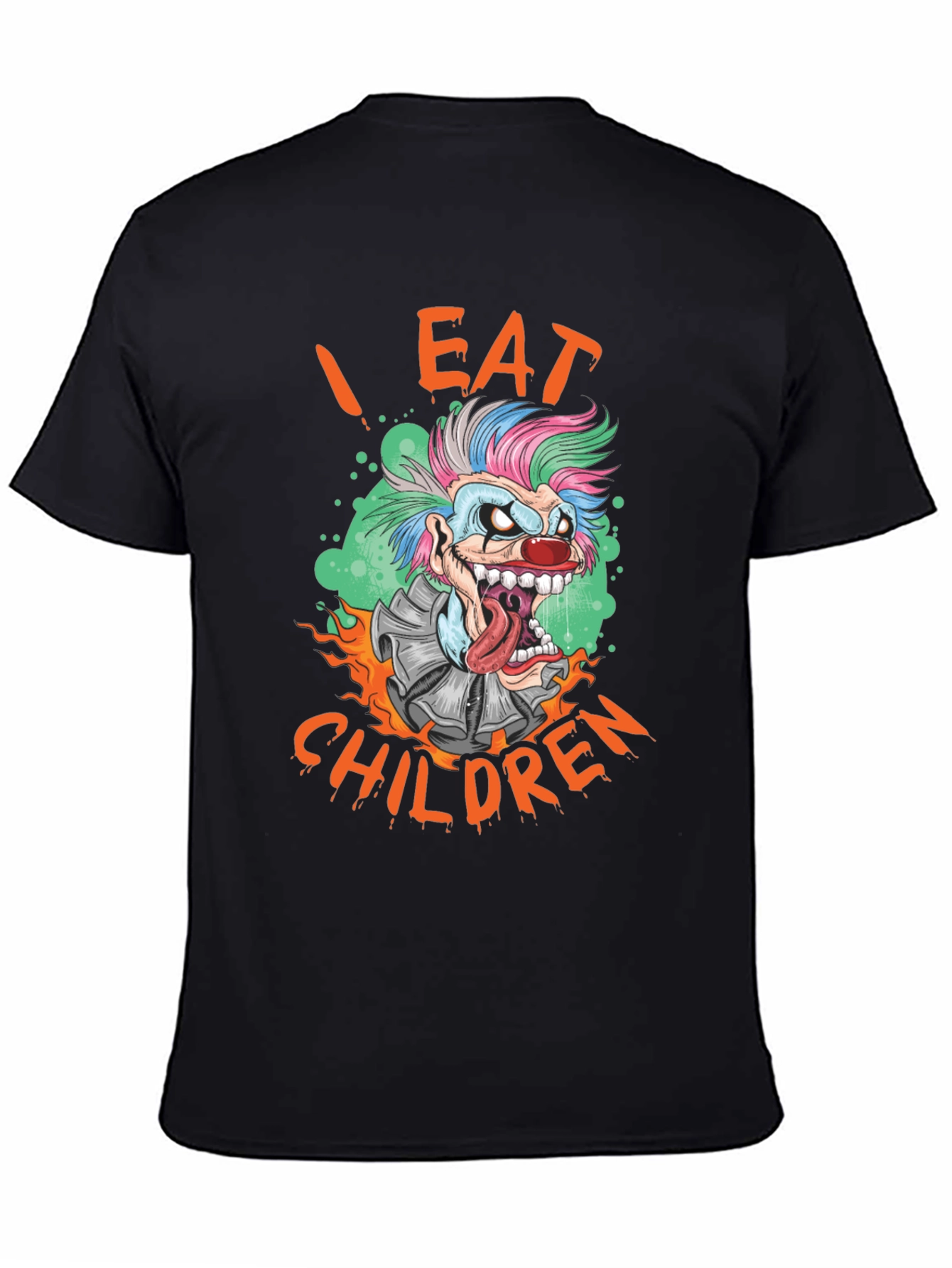 I Eat Children Clown Graphic T-Shirt