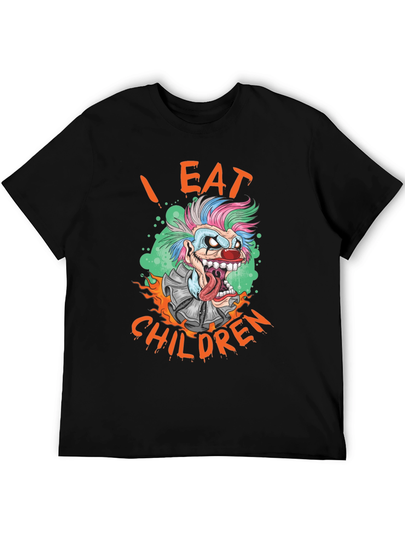 I Eat Children Clown Graphic T-Shirt