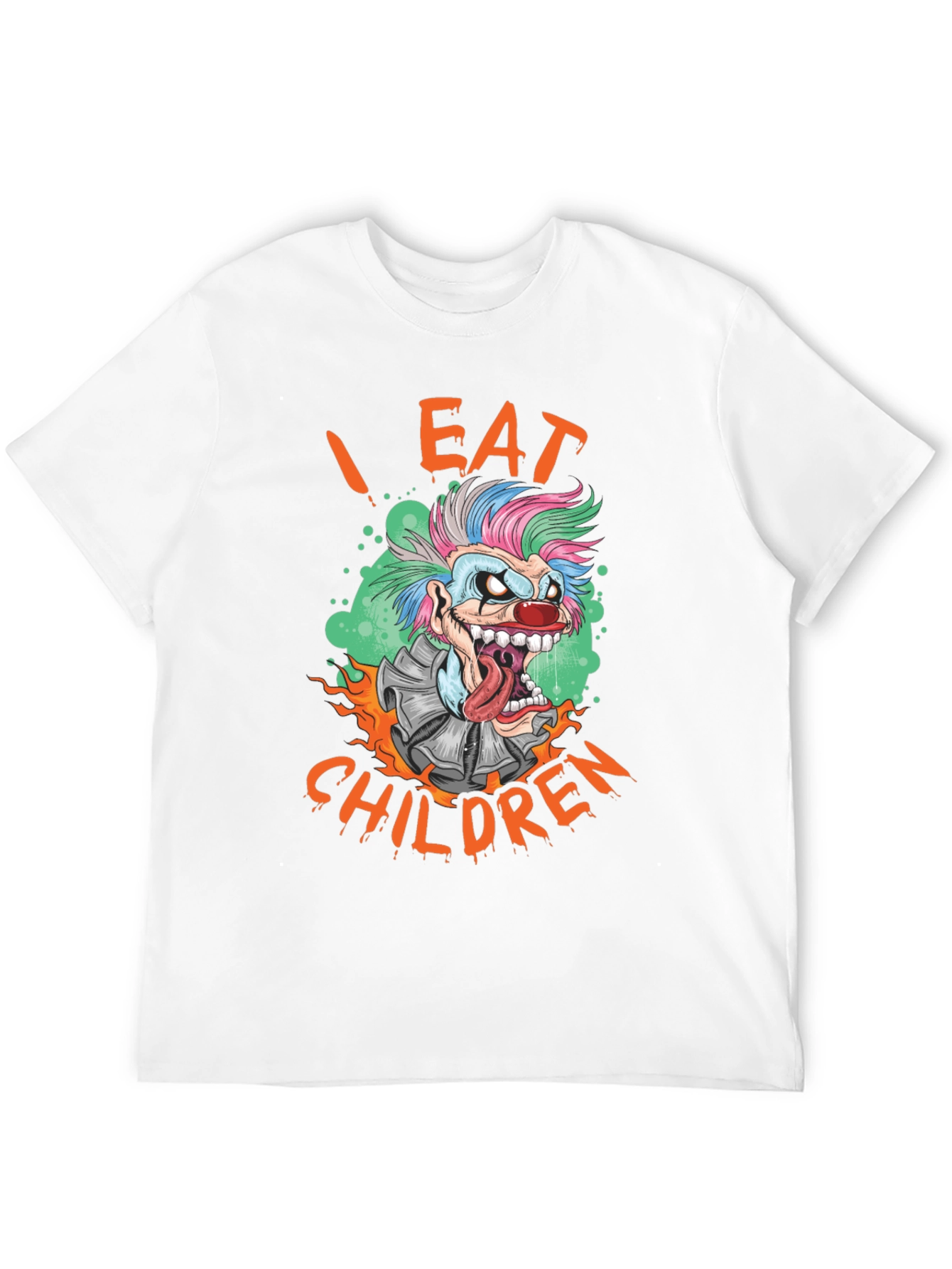 I Eat Children Clown Graphic T-Shirt