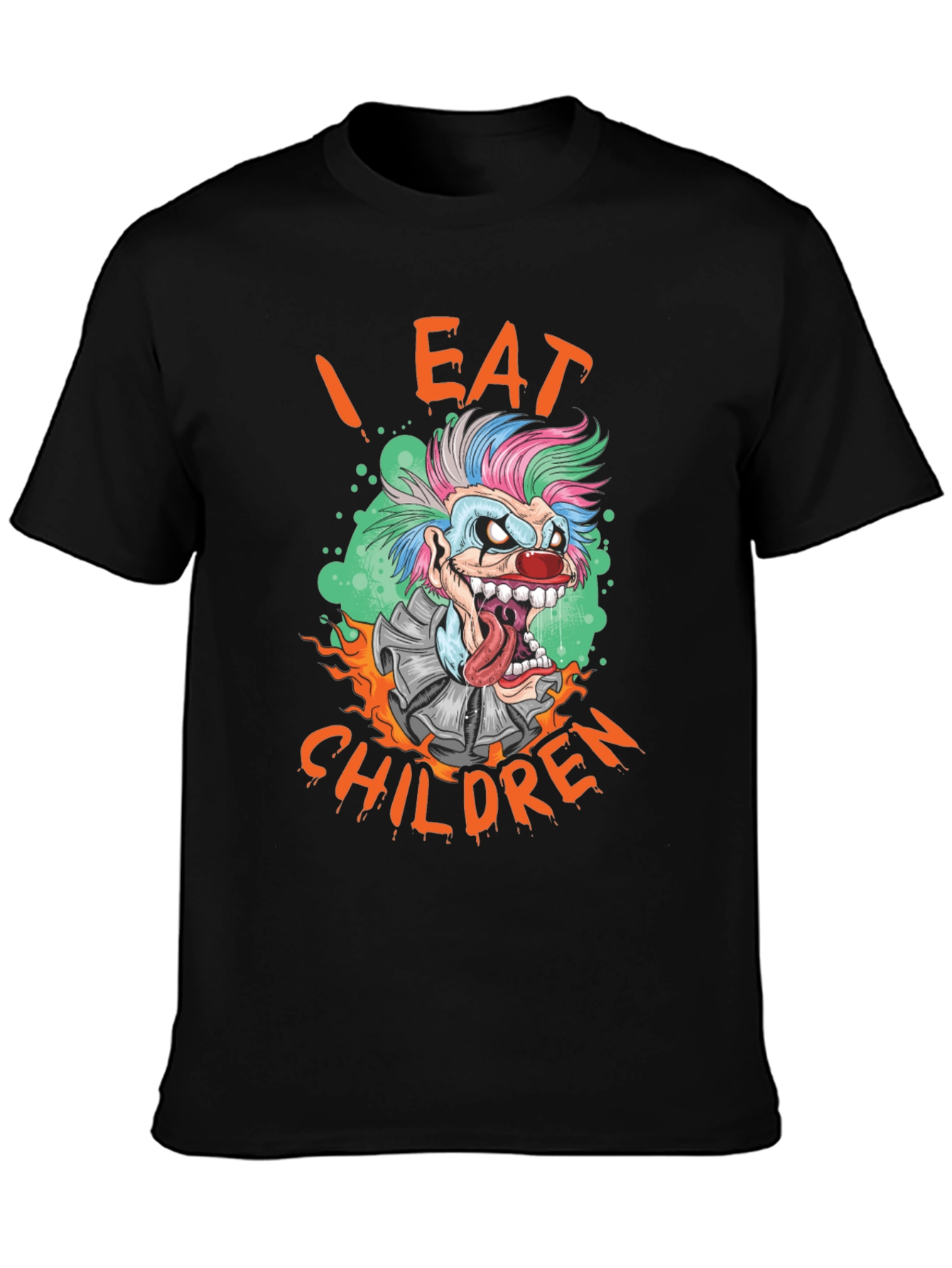 I Eat Children Clown Graphic T-Shirt