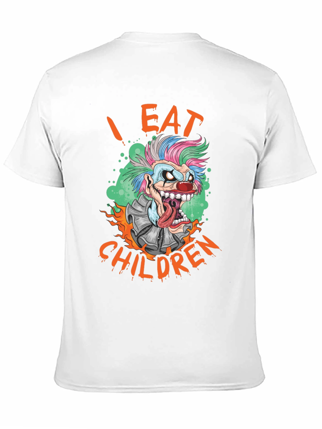 I Eat Children Clown Graphic T-Shirt