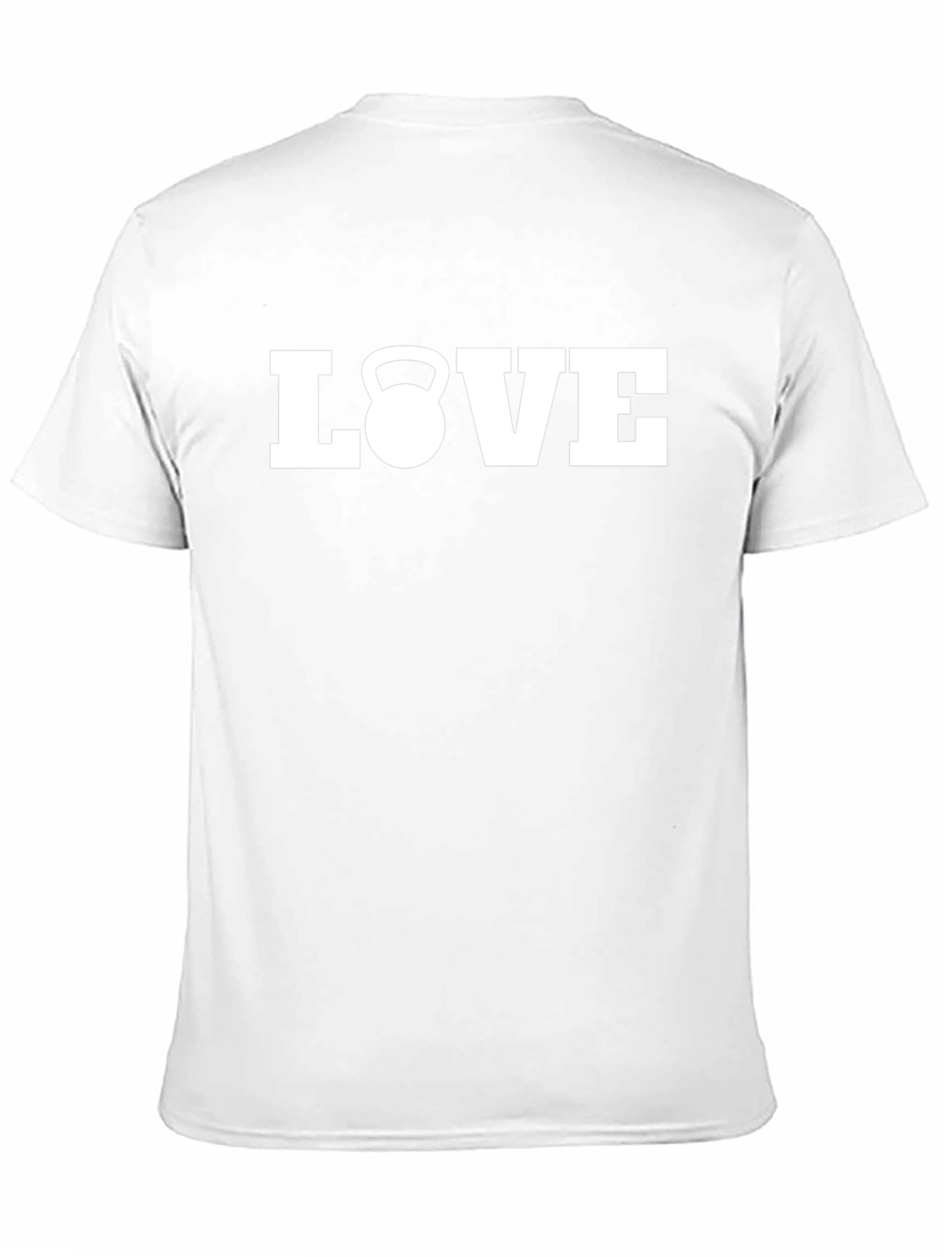 Love Kettlebell Black T-Shirt - Fitness Workout Design