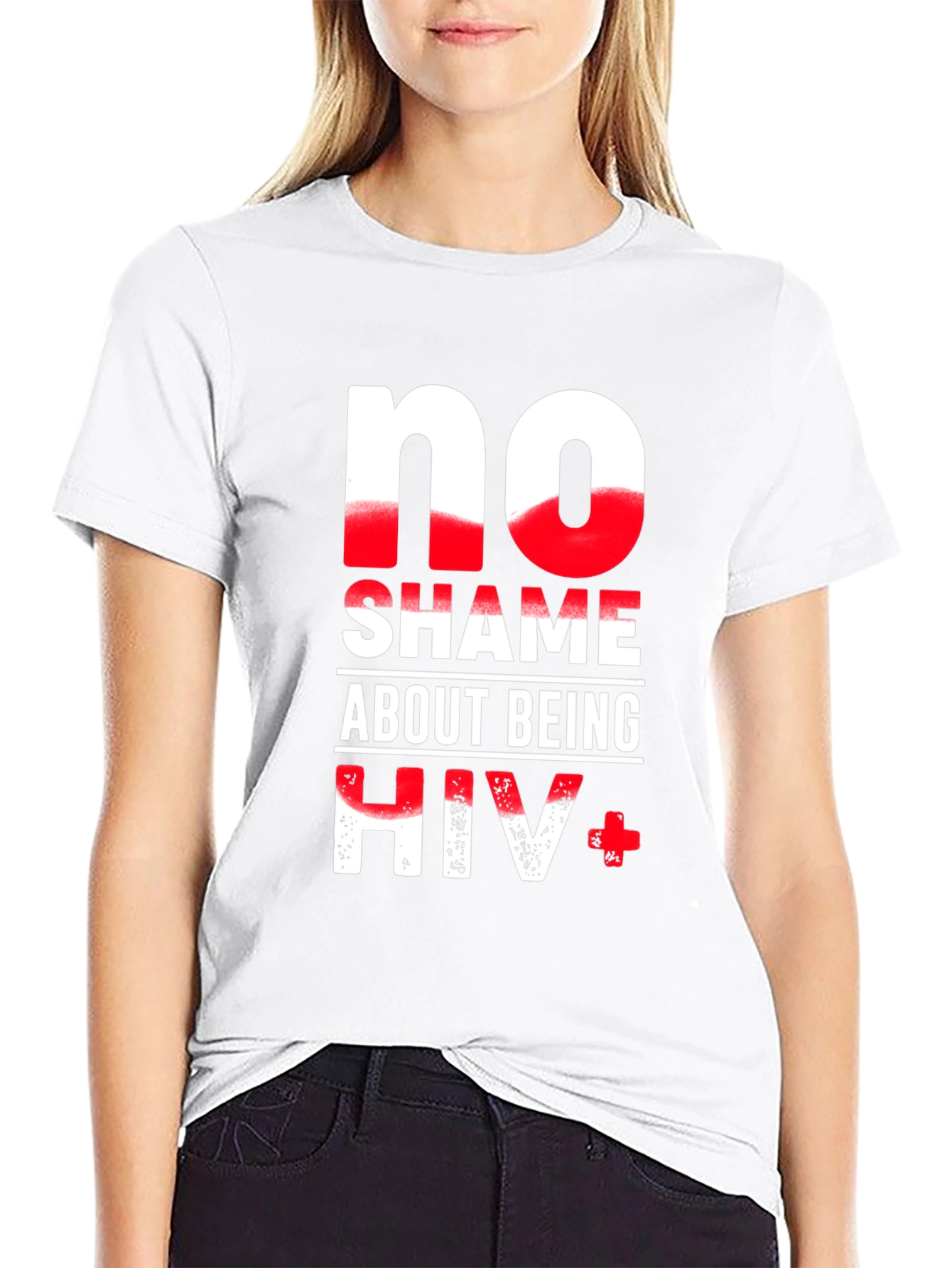 No Shame About Being HIV+ Graphic T-Shirt