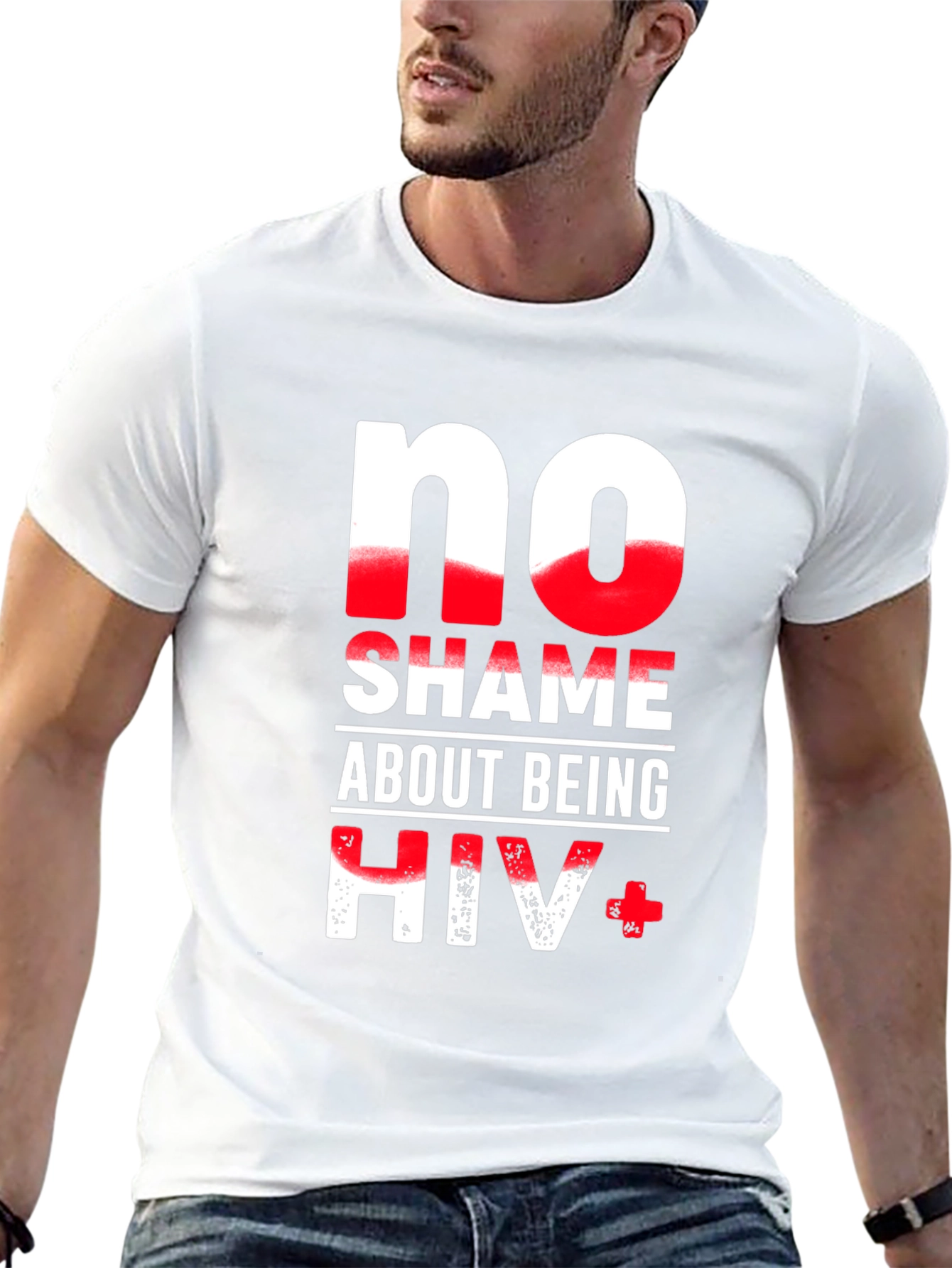 No Shame About Being HIV+ Graphic T-Shirt