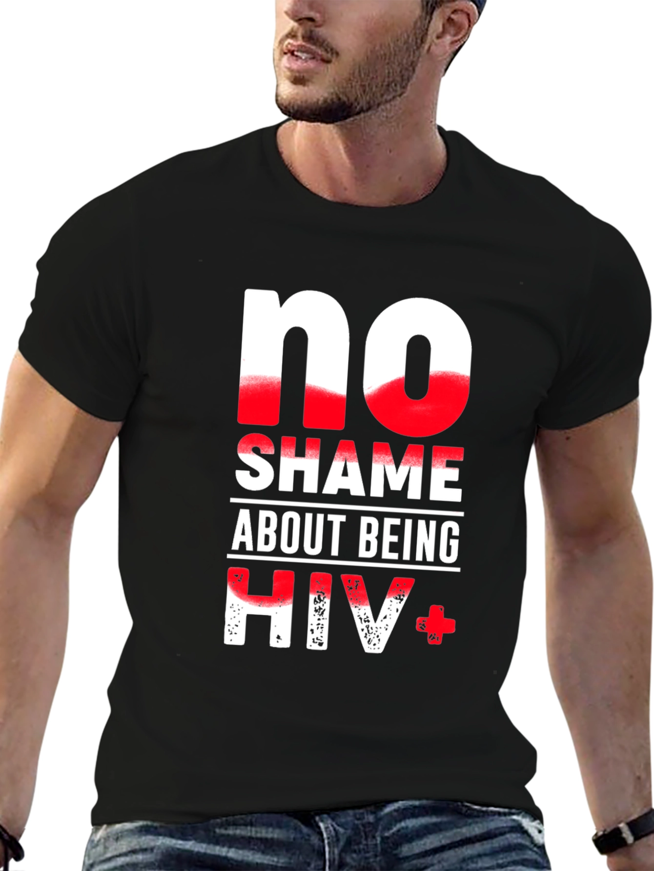 No Shame About Being HIV+ Graphic T-Shirt