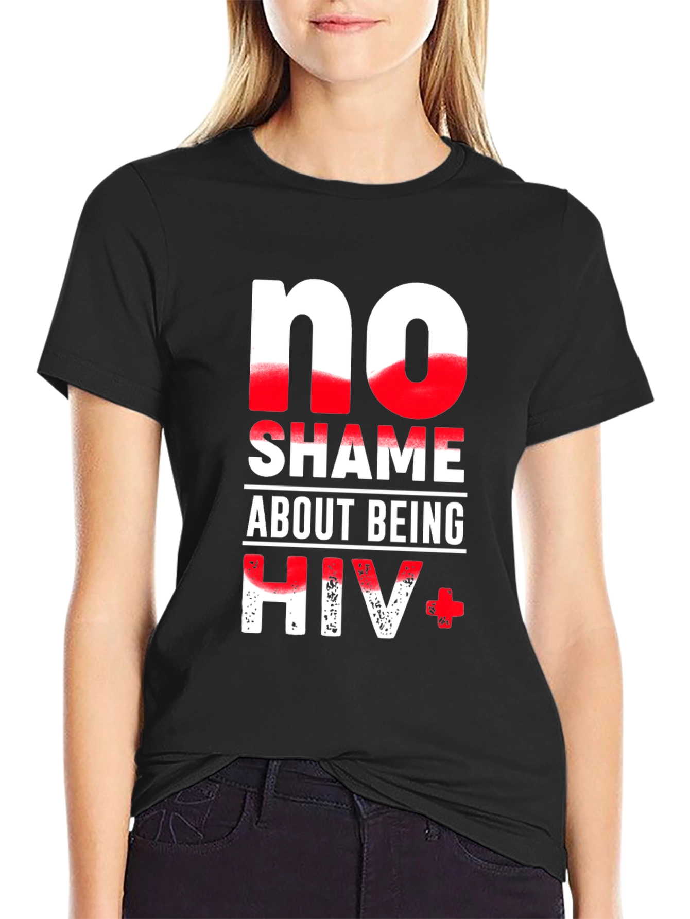 No Shame About Being HIV+ Graphic T-Shirt
