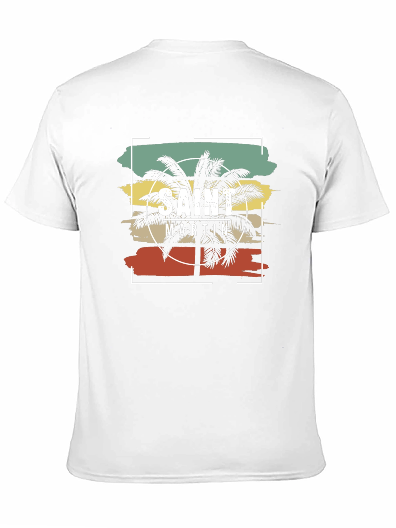 Saint Martin Palm Tree Graphic T-Shirt