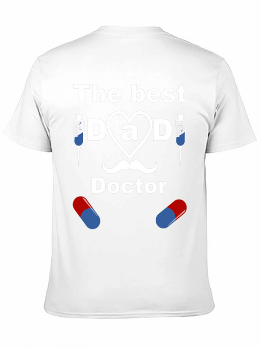 The Best Dad Doctor Graphic T-Shirt