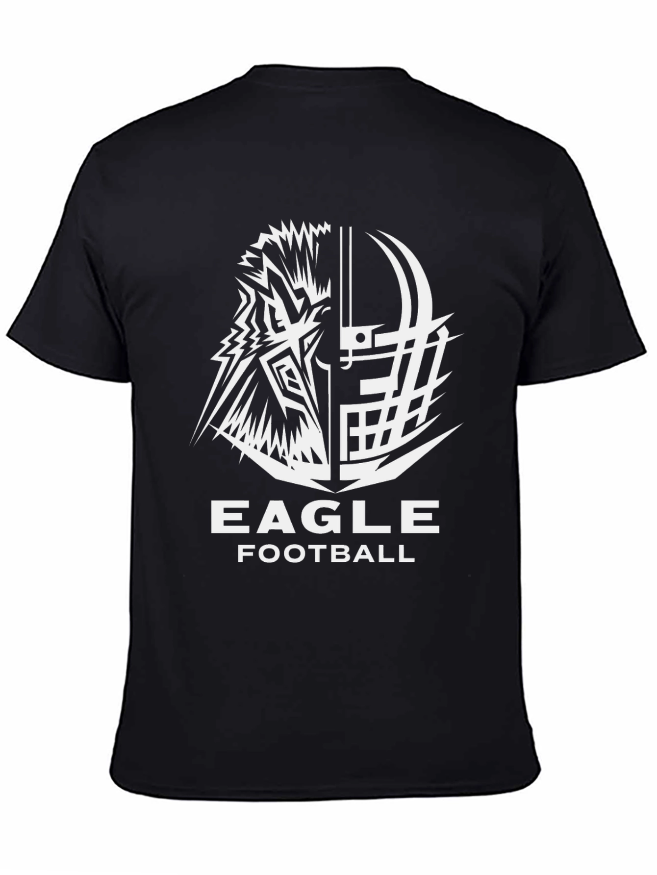 Eagle Football Graphic Tee - Black