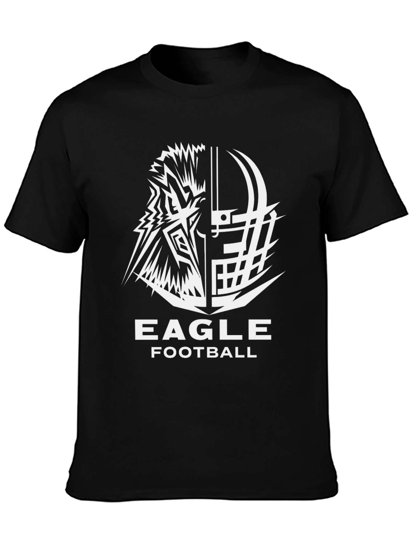 Eagle Football Graphic Tee - Black