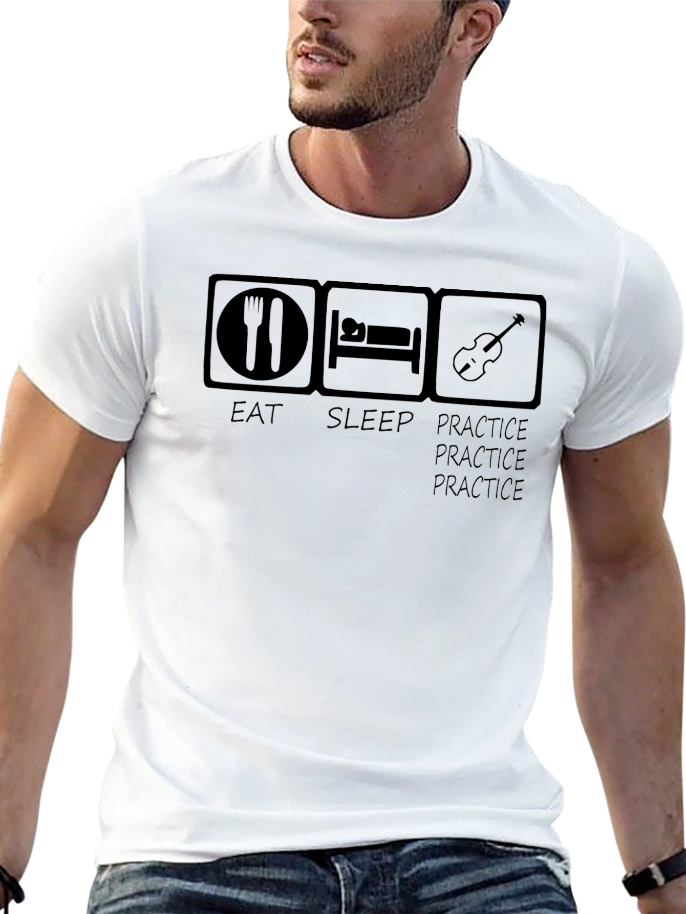 Eat Sleep Practice T-Shirt Musician Gift