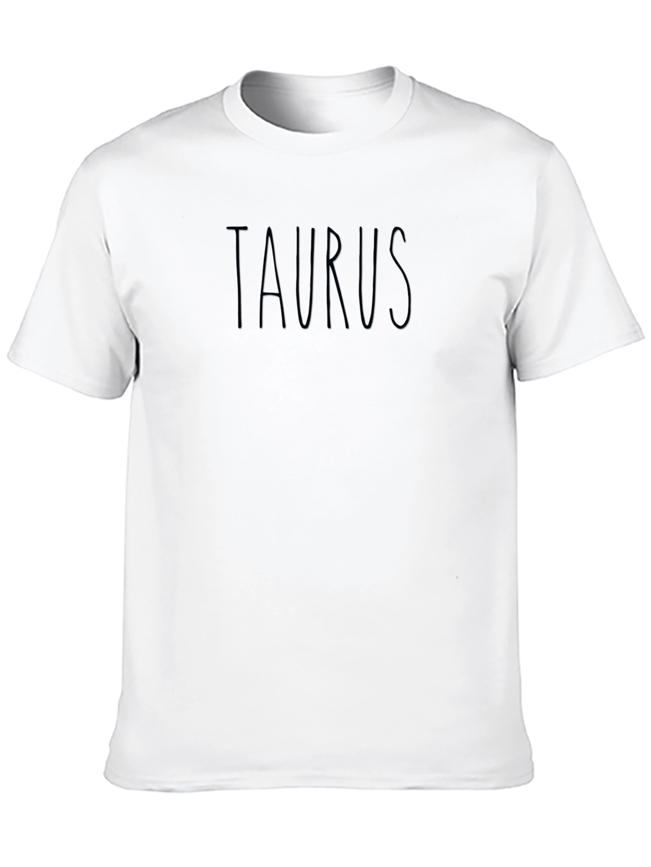 Taurus Zodiac Sign Black Graphic T-Shirt