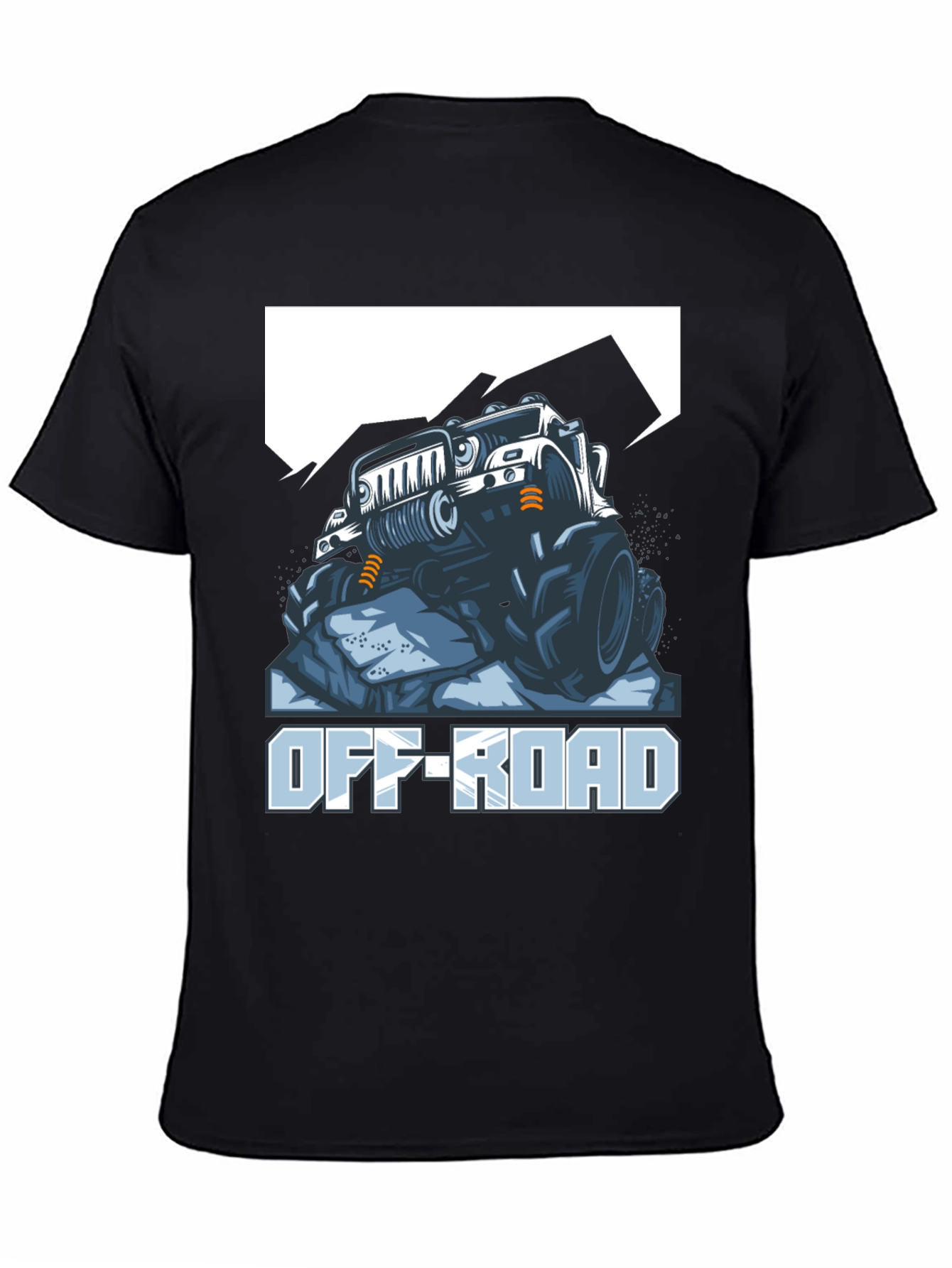 Off-Road Truck Graphic Tee - Black Cotton
