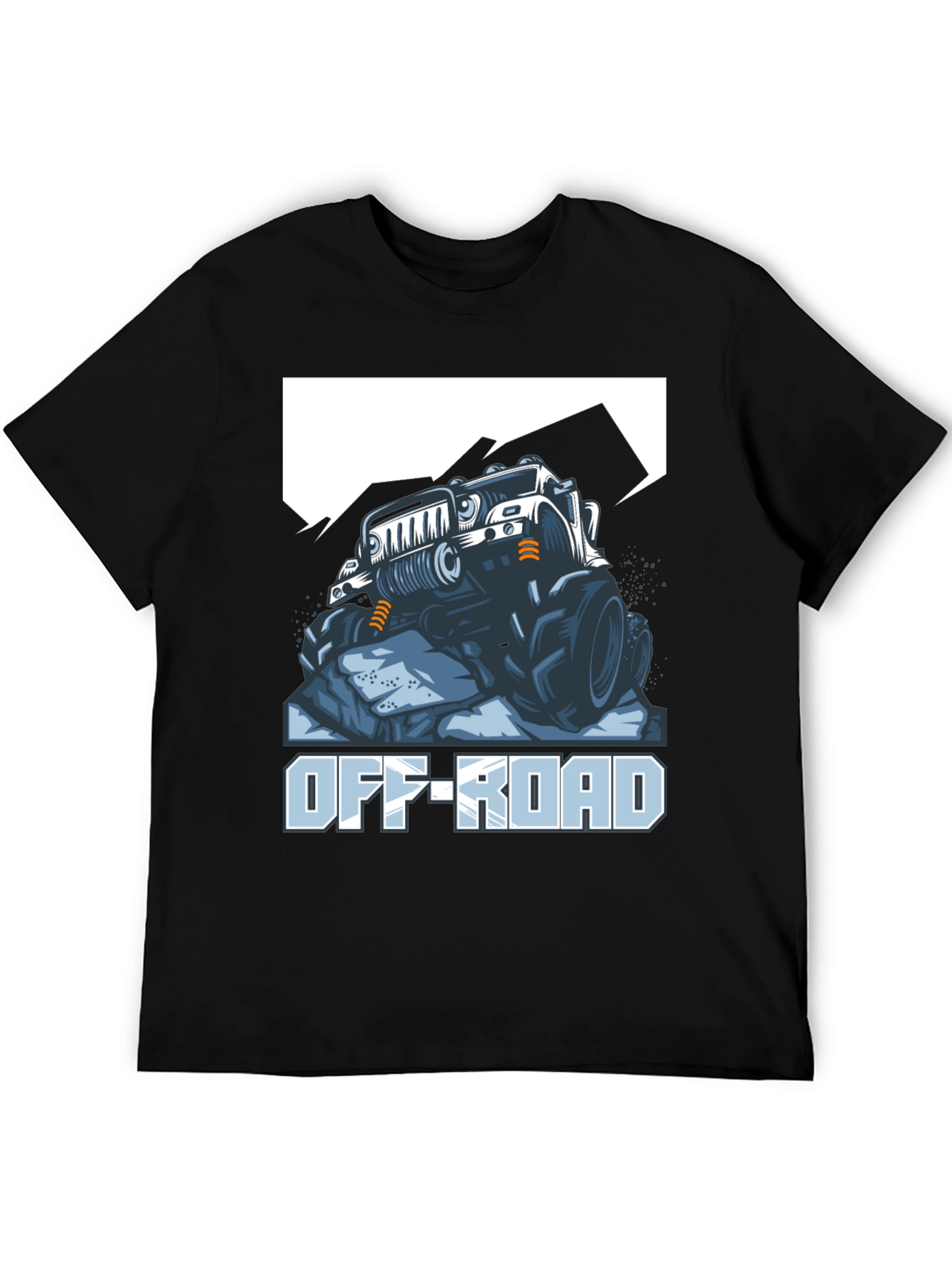 Off-Road Truck Graphic Tee - Black Cotton