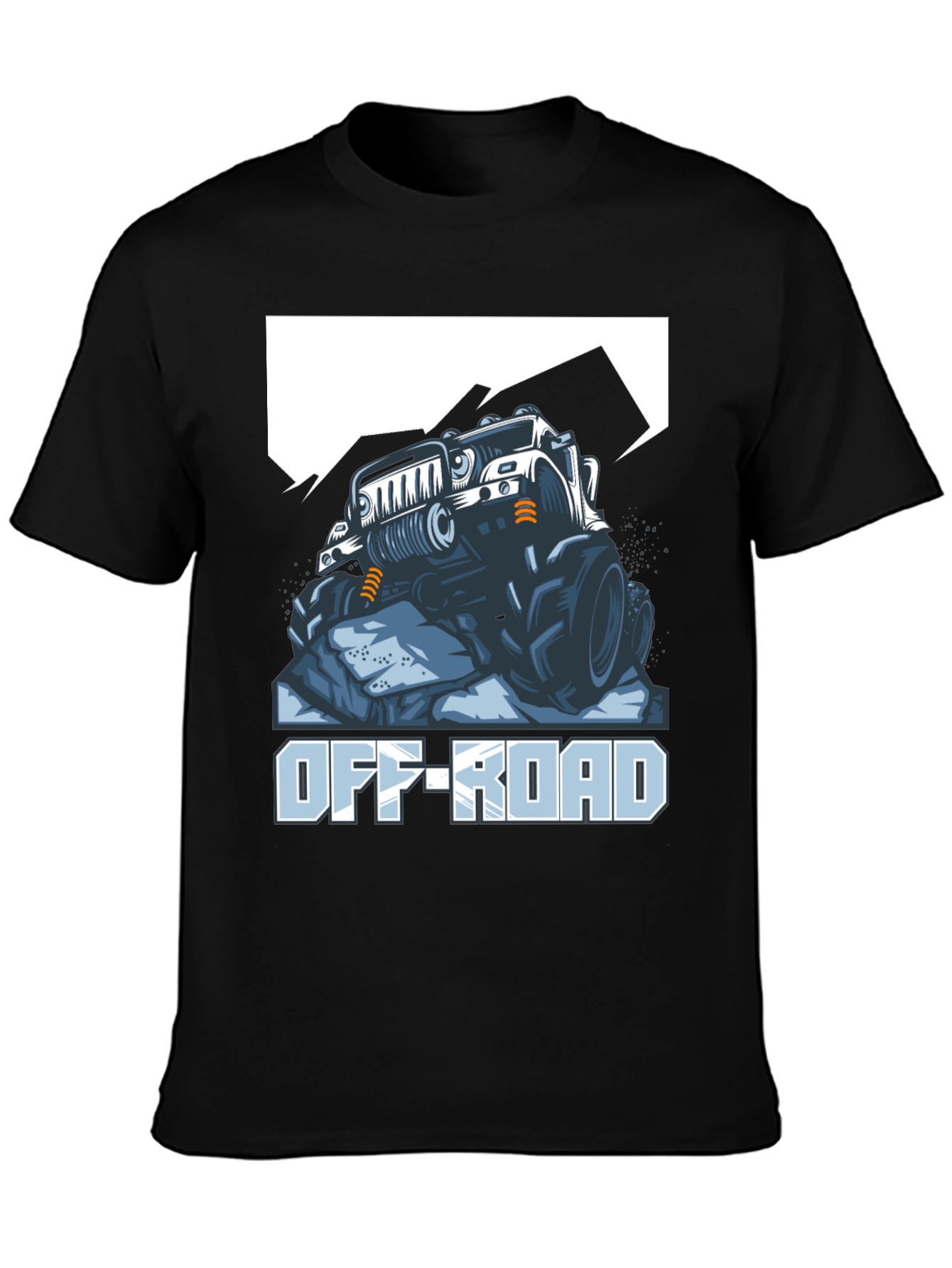 Off-Road Truck Graphic Tee - Black Cotton
