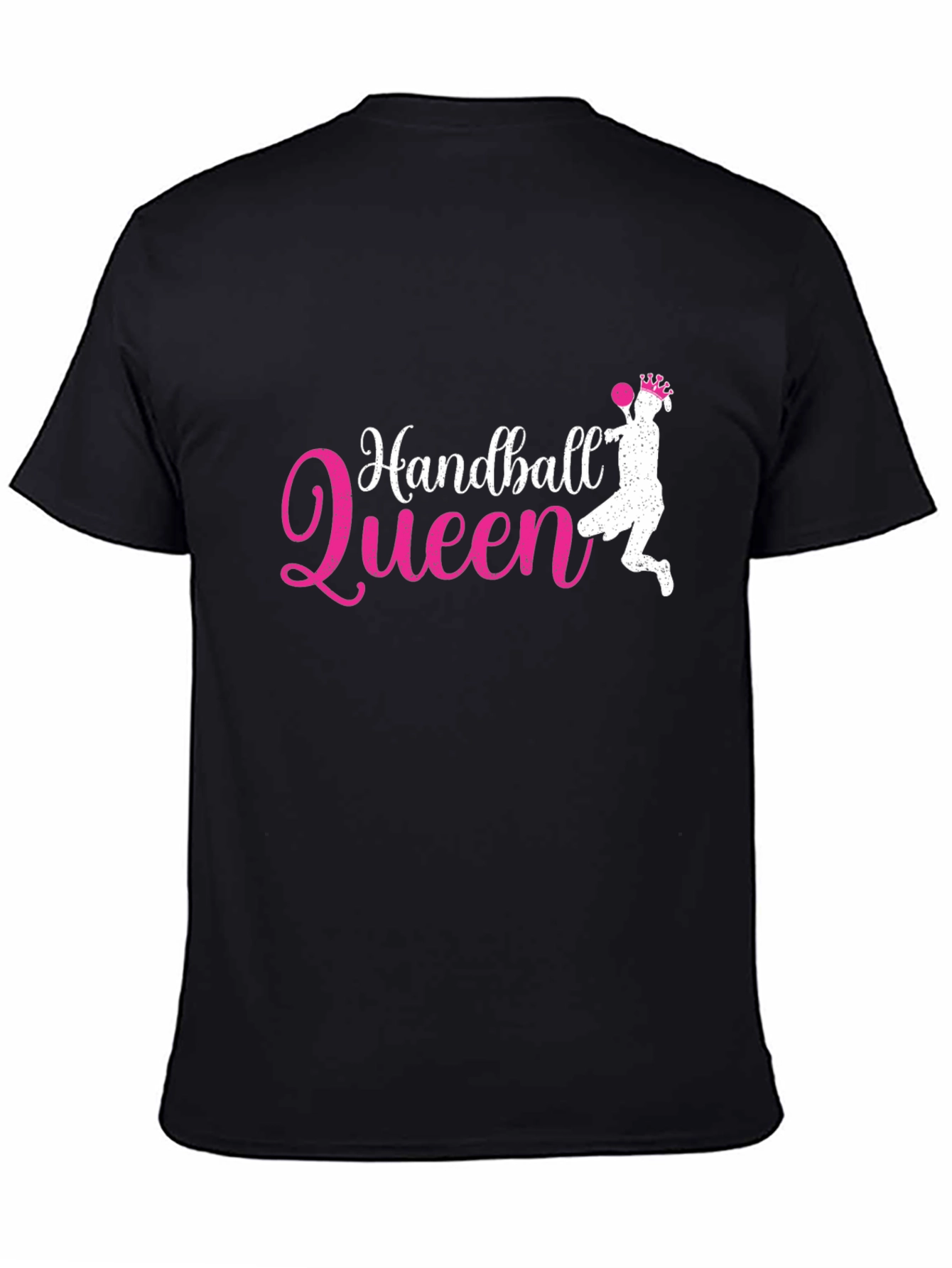 Handball Queen Black Graphic T-Shirt