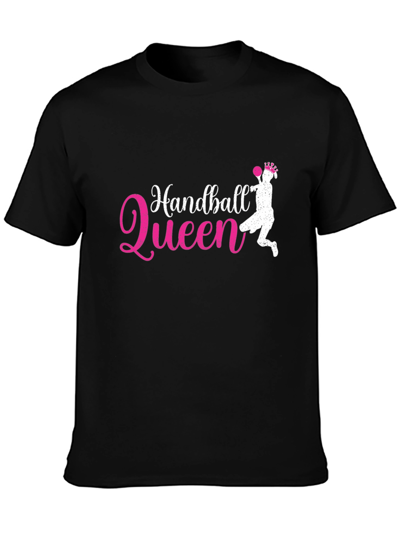 Handball Queen Black Graphic T-Shirt