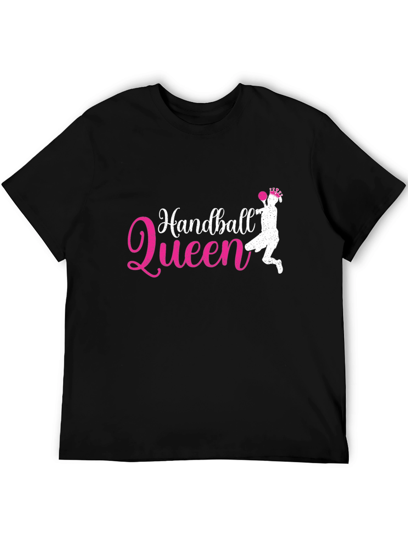 Handball Queen Black Graphic T-Shirt