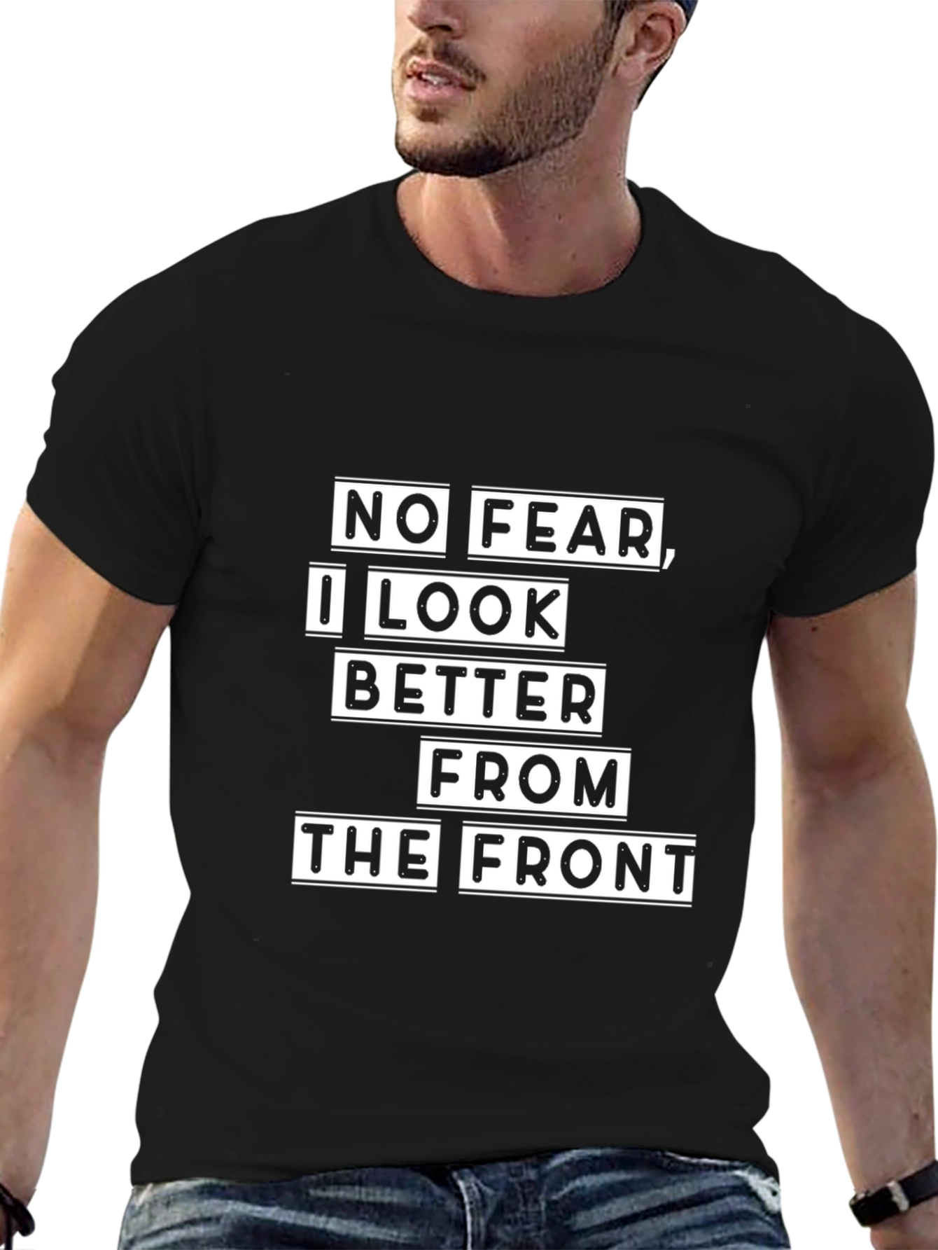 Funny No Fear Graphic T-Shirt