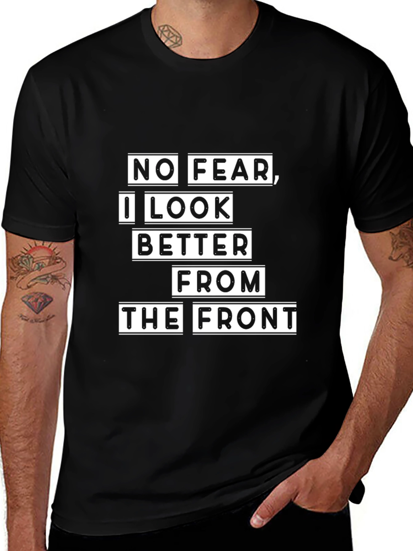 Funny No Fear Graphic T-Shirt