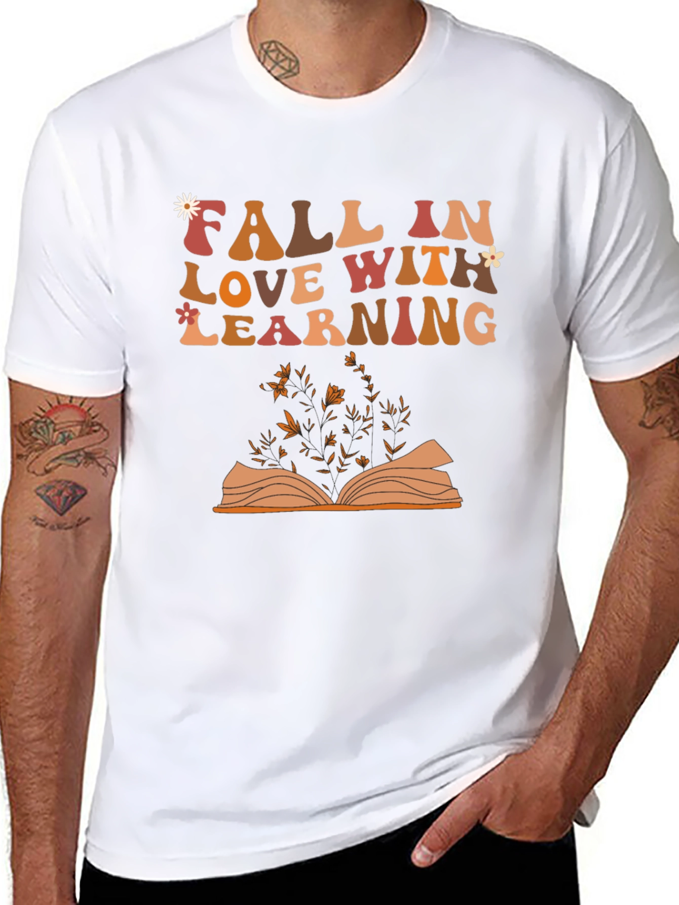 Fall In Love With Learning Graphic T-Shirt