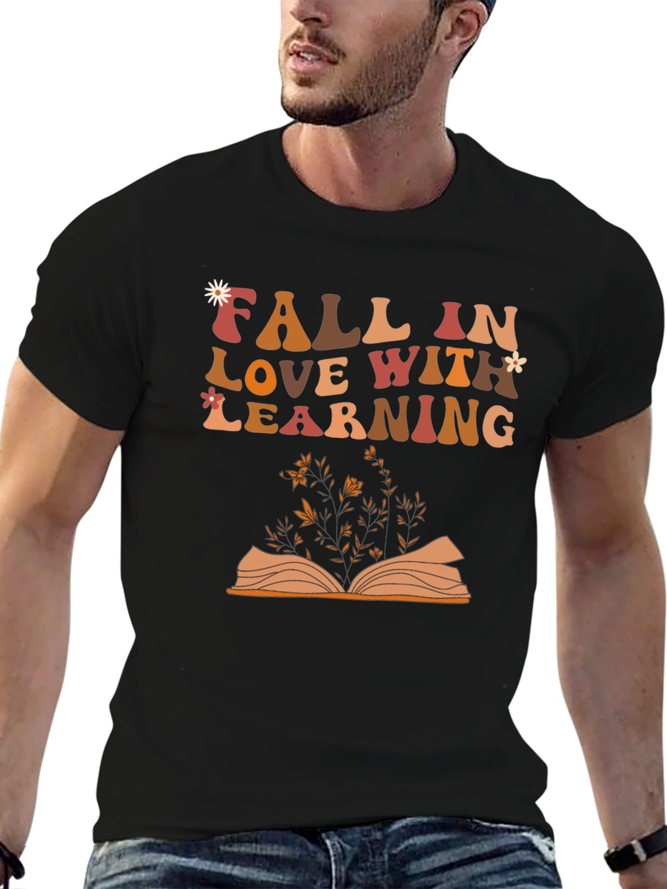 Fall In Love With Learning Graphic T-Shirt