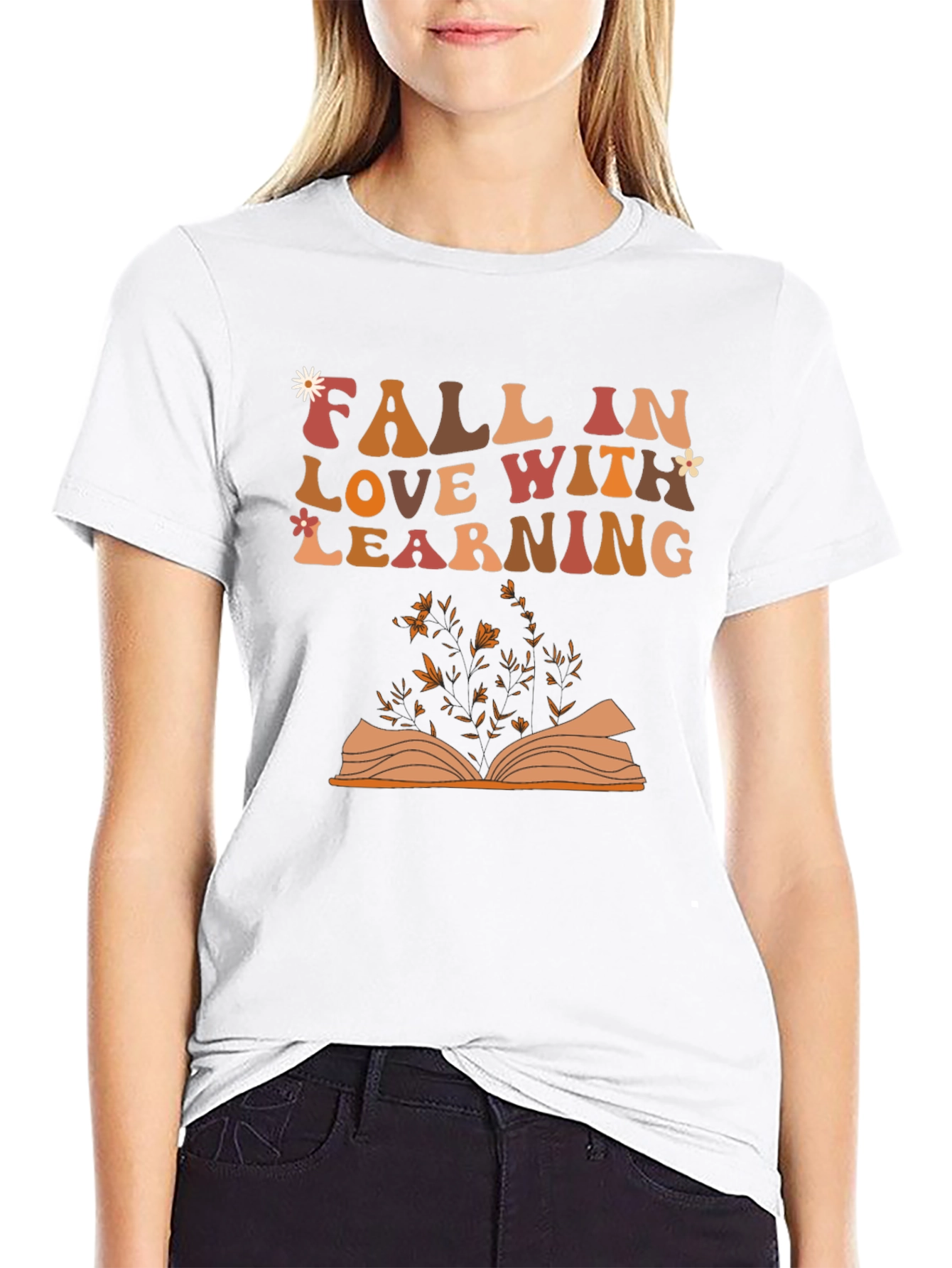 Fall In Love With Learning Graphic T-Shirt