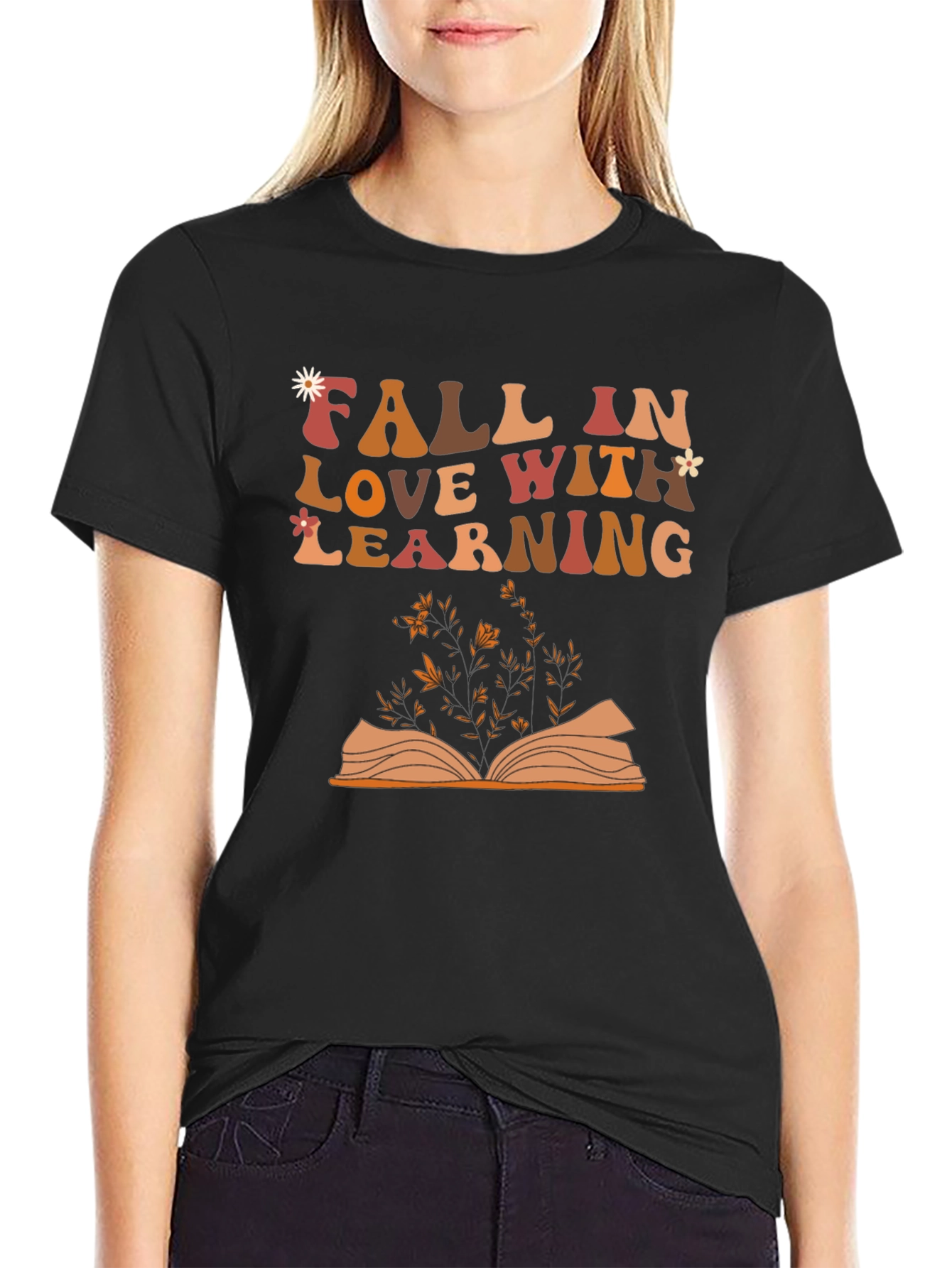 Fall In Love With Learning Graphic T-Shirt