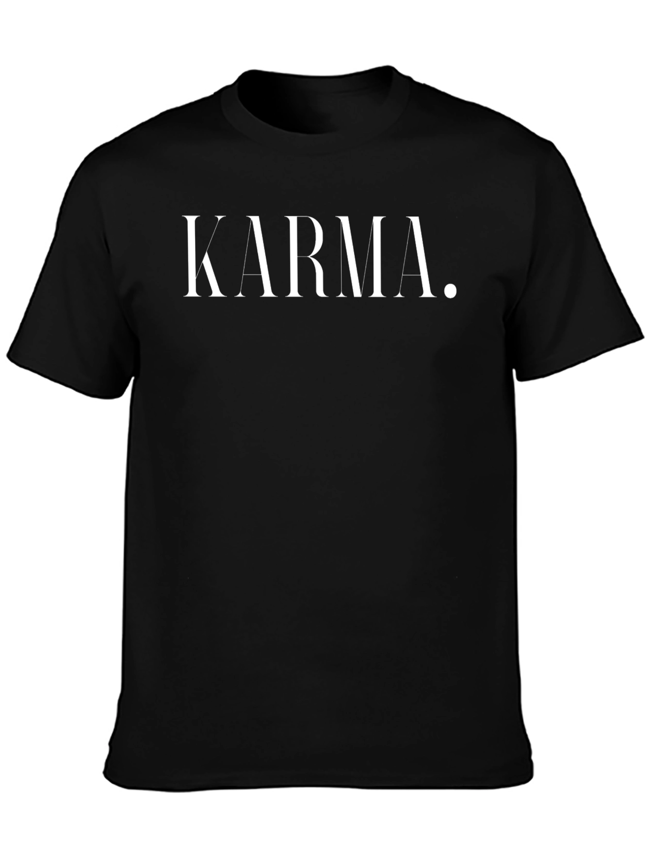 Karma Tee - Classic Black Cotton T-Shirt