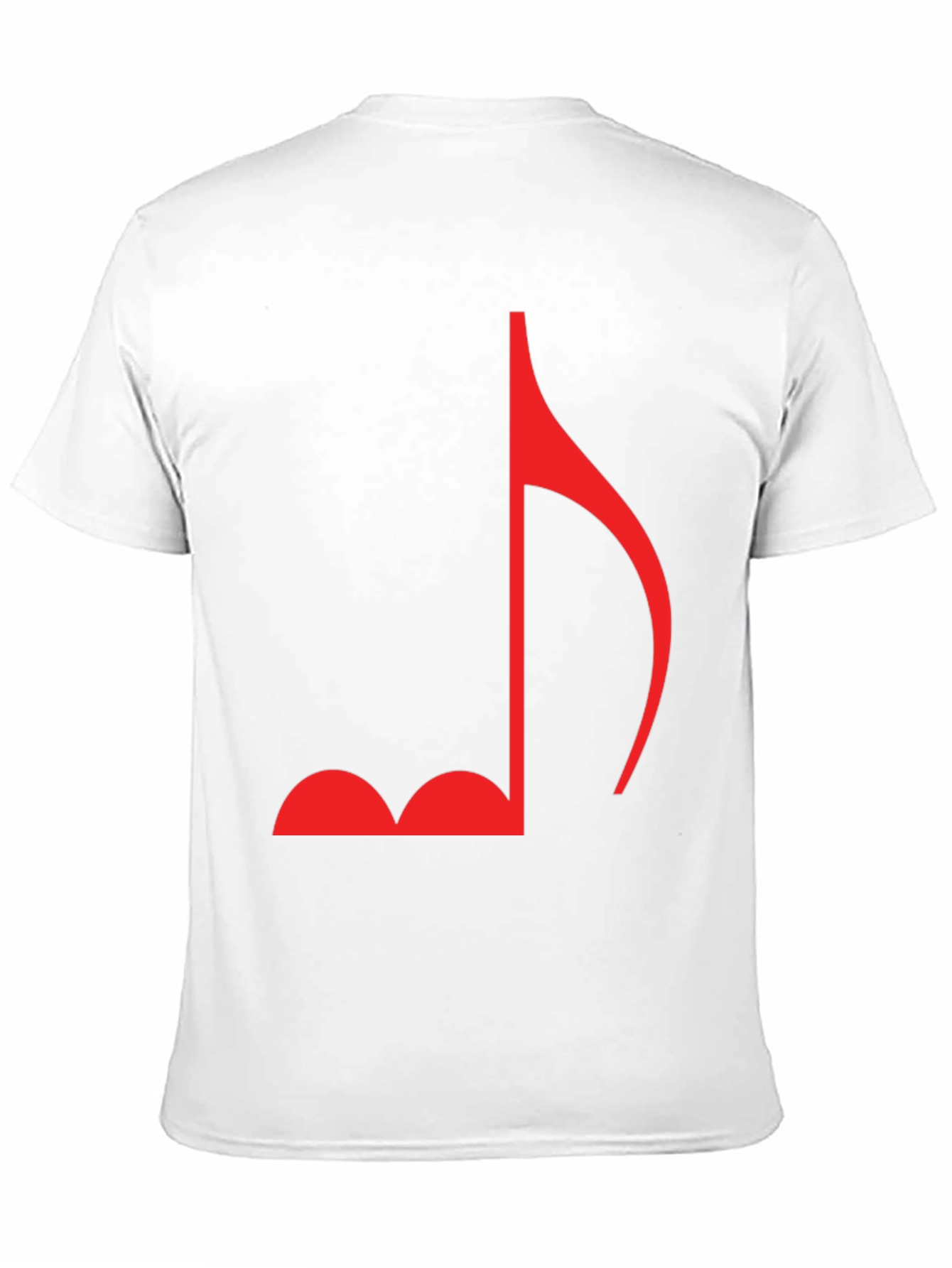 Music Note Graphic Tee - Casual Black T-Shirt