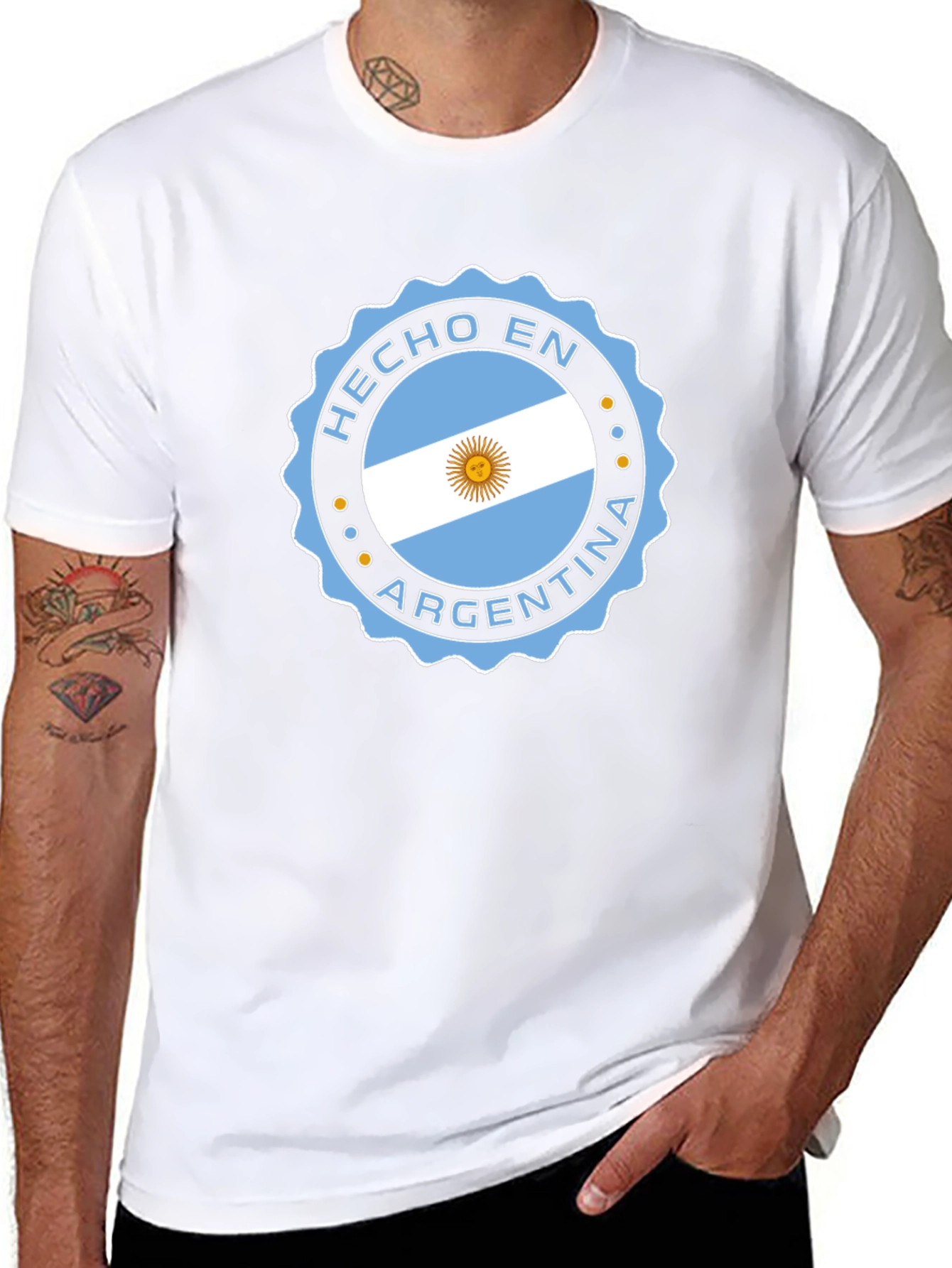 Argentina Flag T-Shirt - Hecho En Argentina Tee