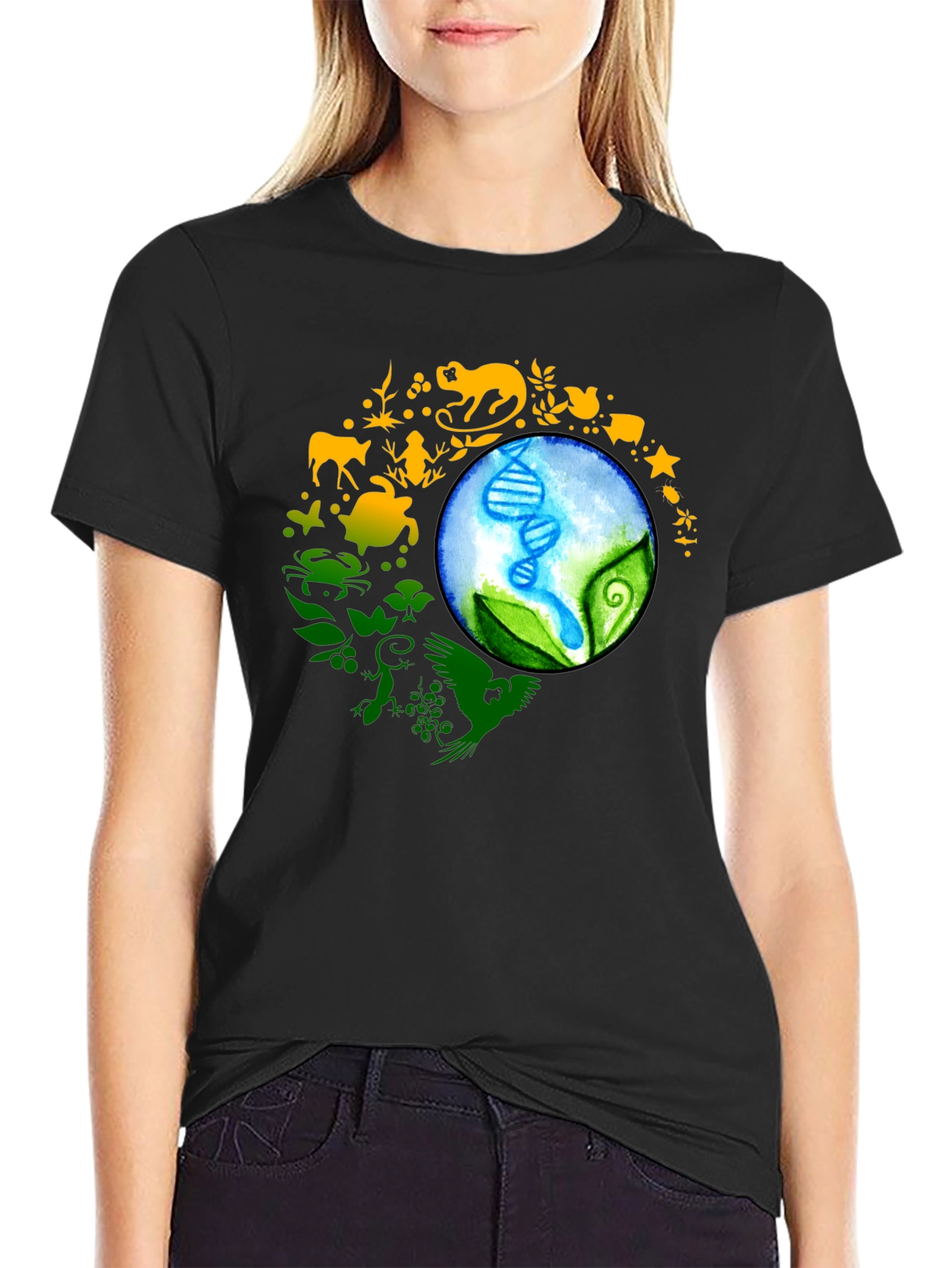 Natures Harmony Black T-Shirt