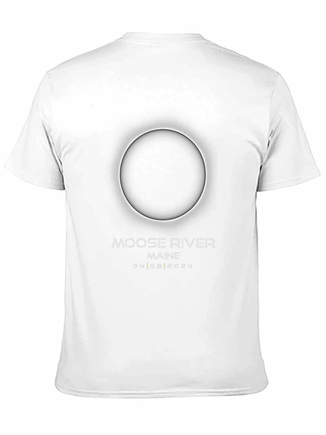 Moose River Maine Eclipse T-Shirt - April 8 2024