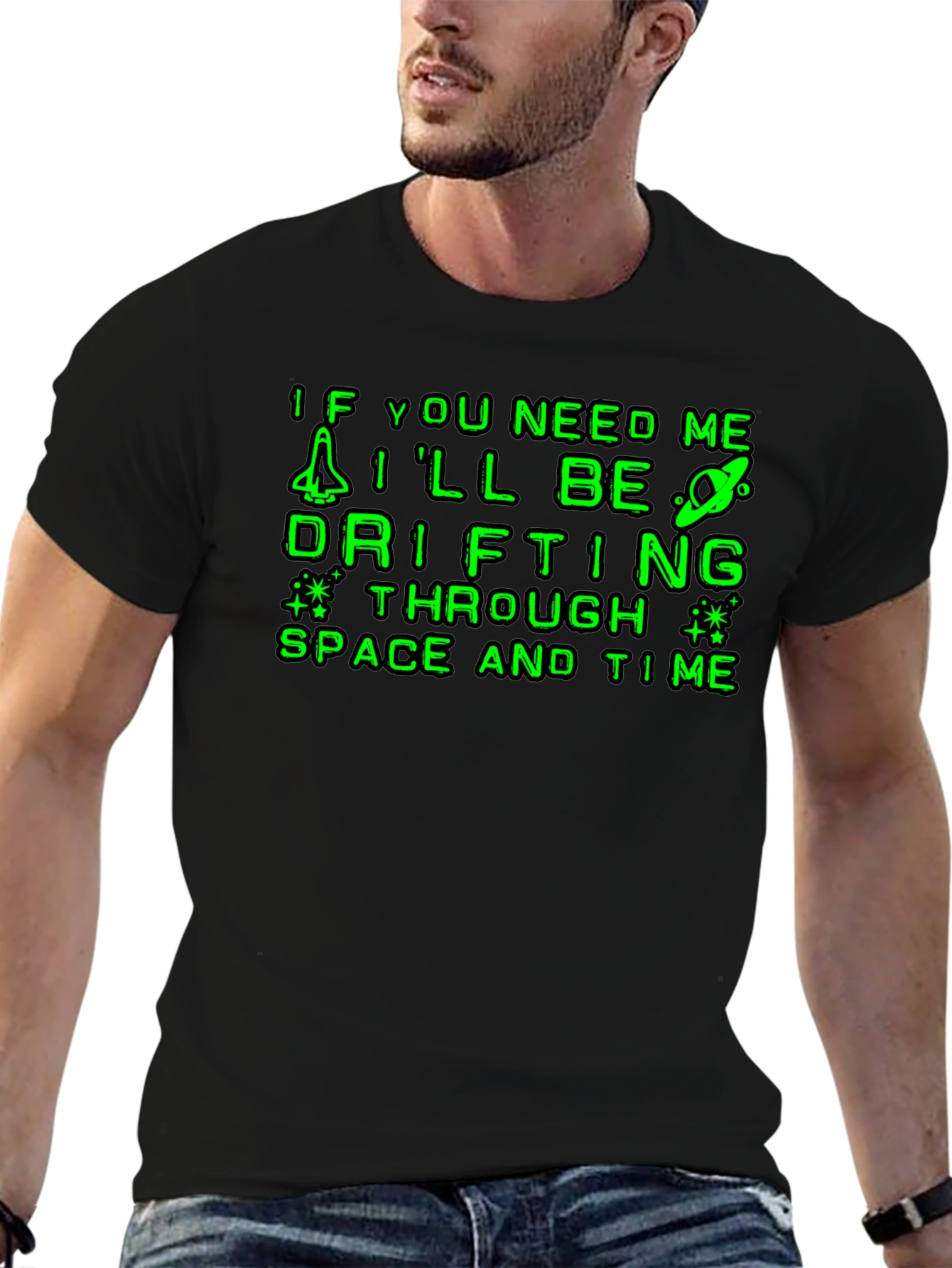 Drifting Through Space & Time Graphic T-Shirt
